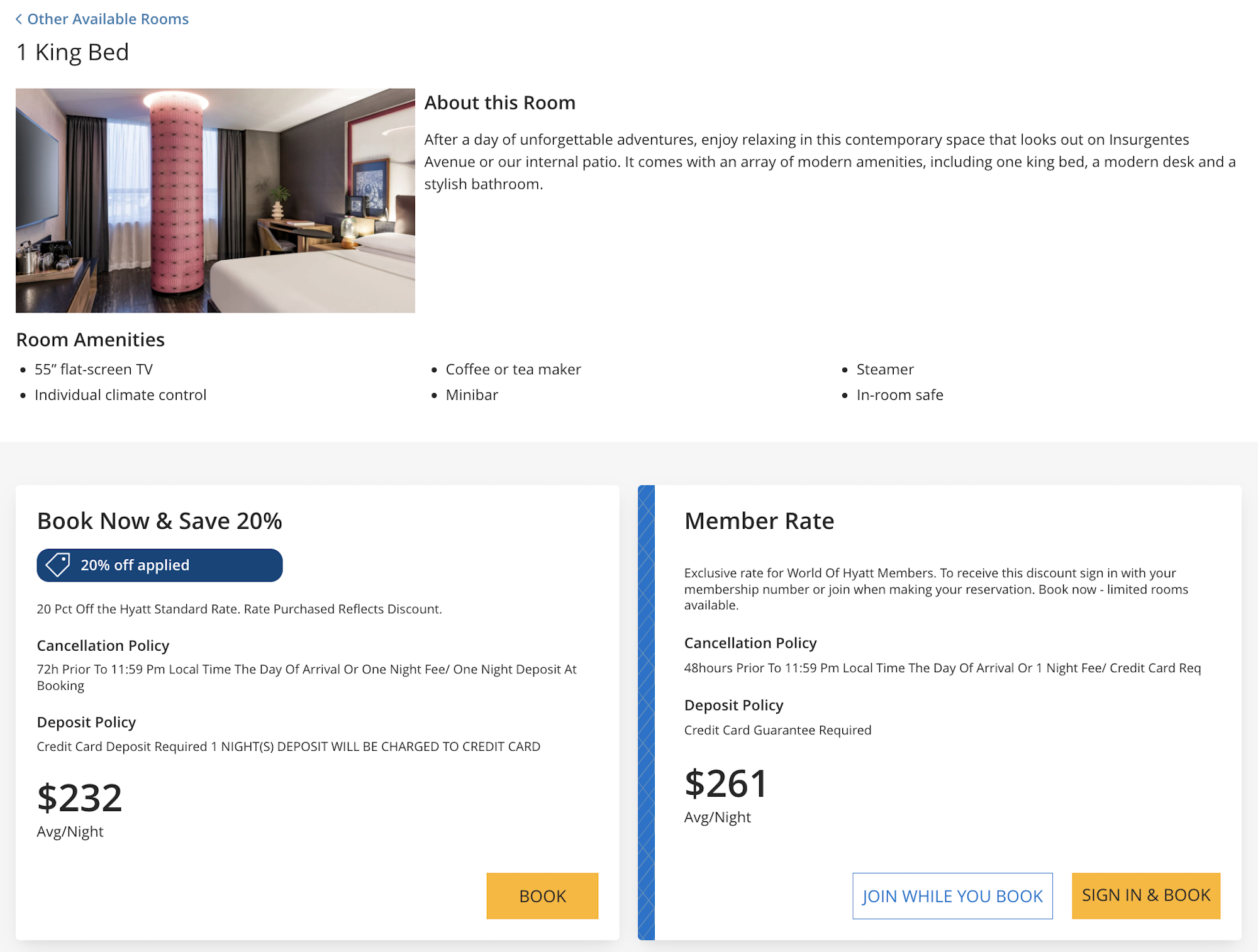 Andaz Mexico City Condesa cash price Andaz Mexico City Condesa cash price
