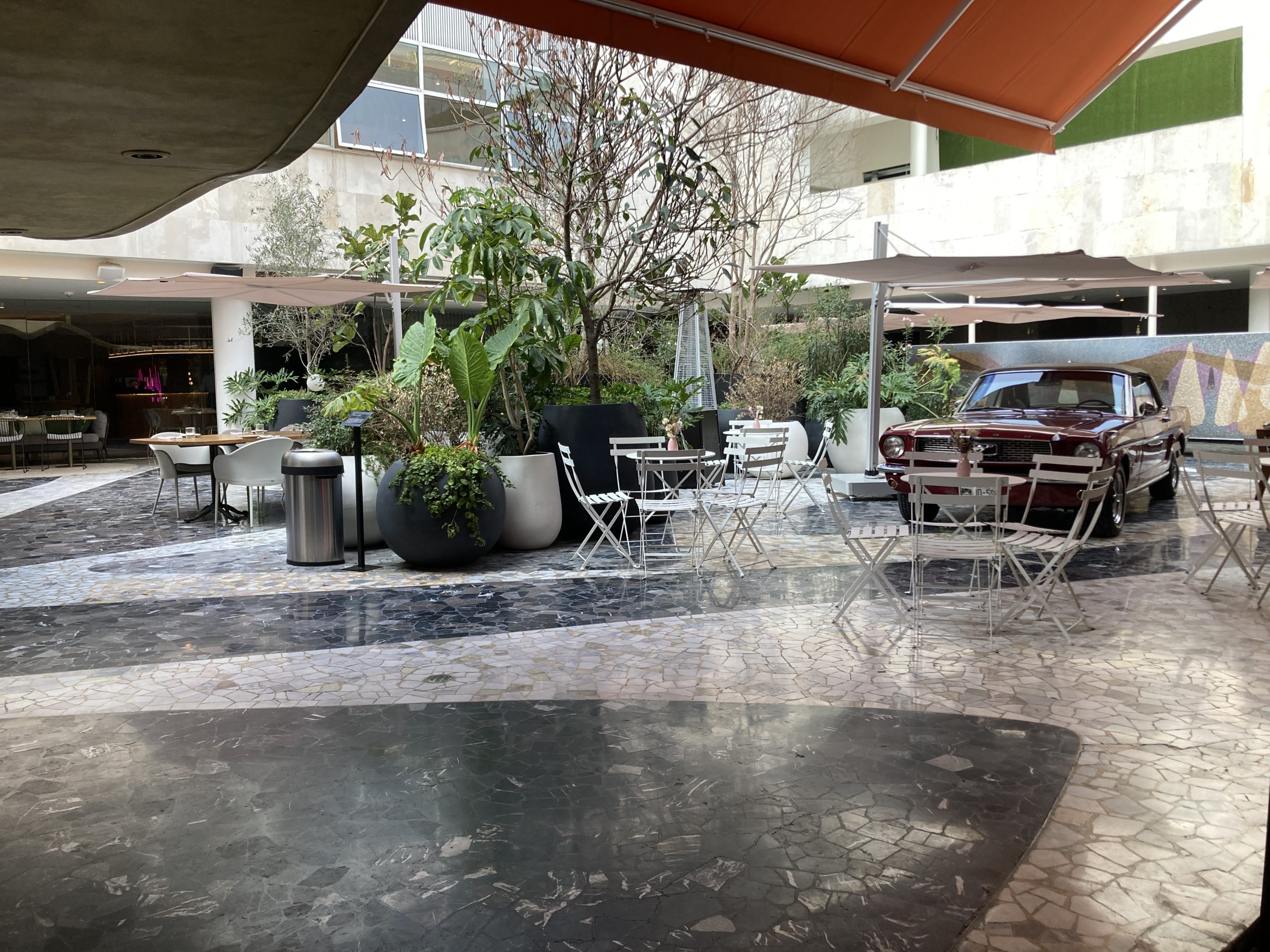 Andaz Mexico City Condesa Cleo open-air seating Andaz Mexico City Condesa Cleo open-air seating