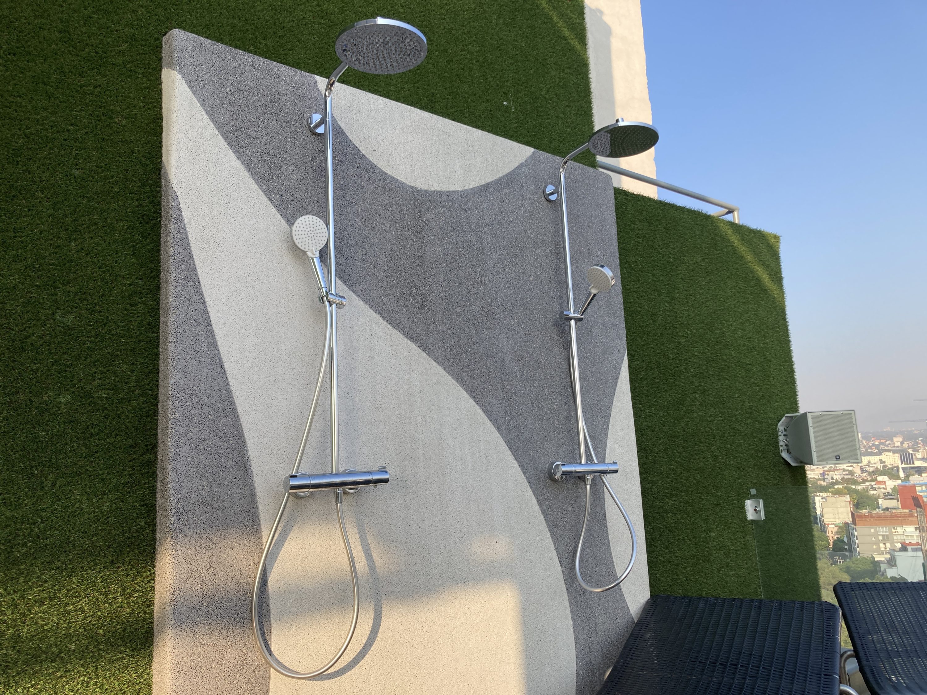 Andaz Mexico City Condesa rooftop pool showers Andaz Mexico City Condesa rooftop pool showers
