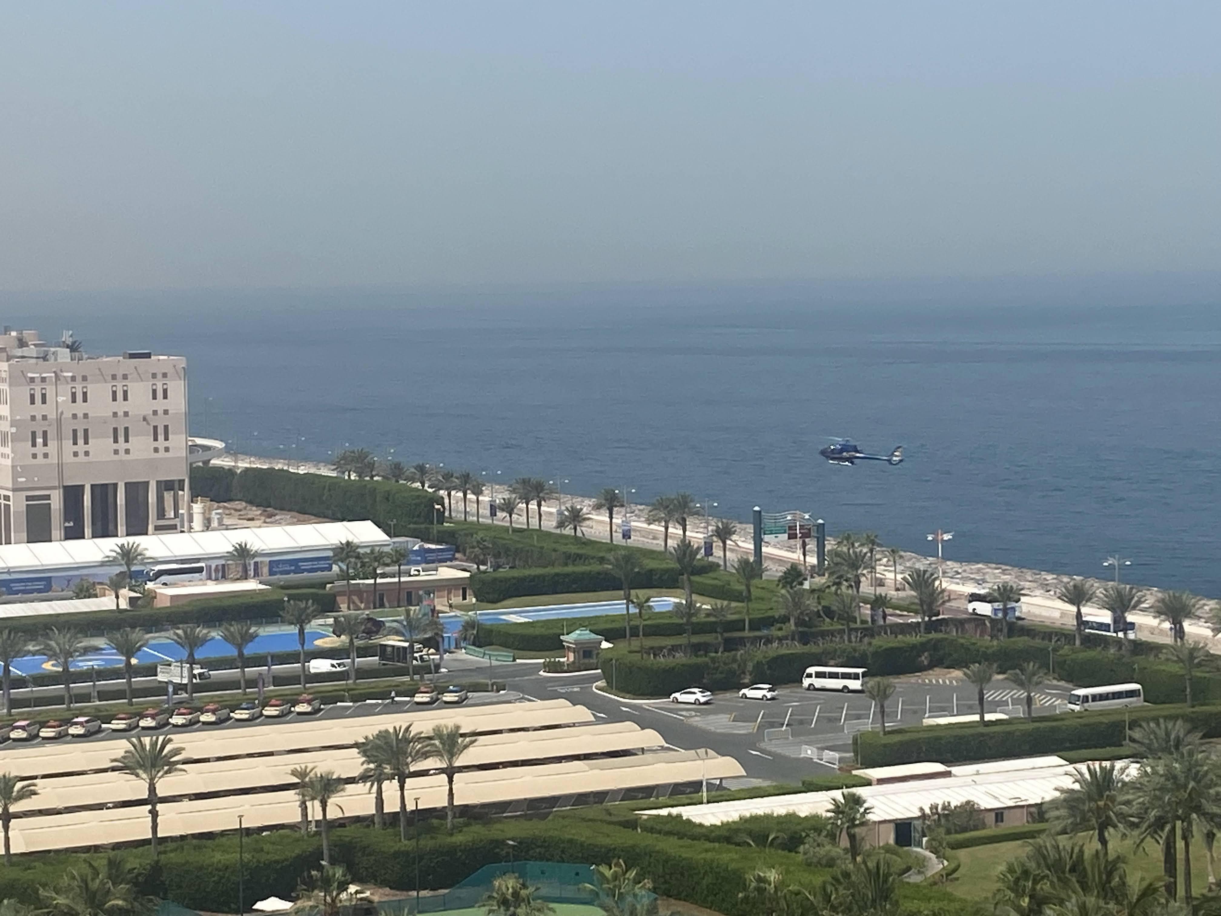 Atlantis Helicopter landing at the helipad