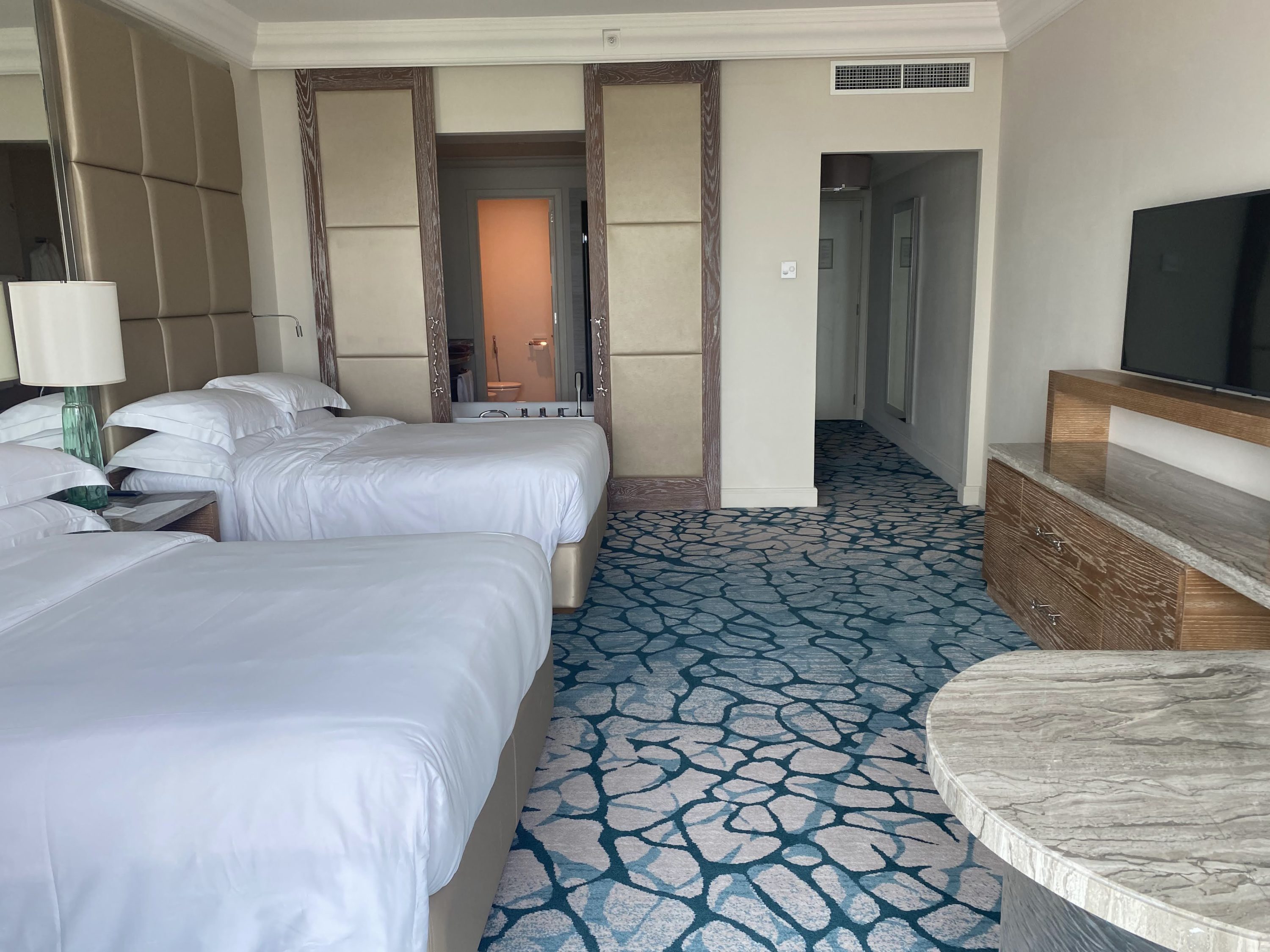 Atlantis Room View and Bathroom