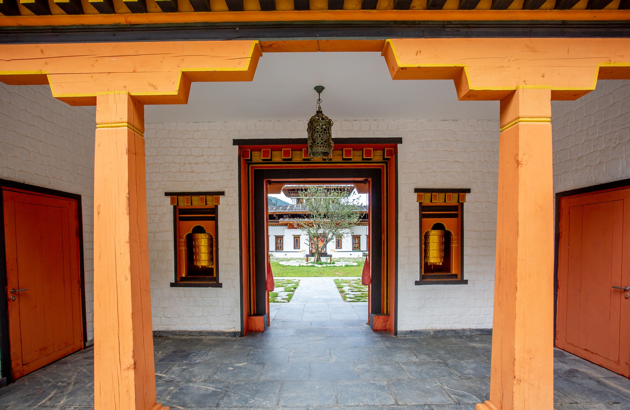 Bhutan Spirit Santucary entrance Bhutan Spirit Santucary entrance