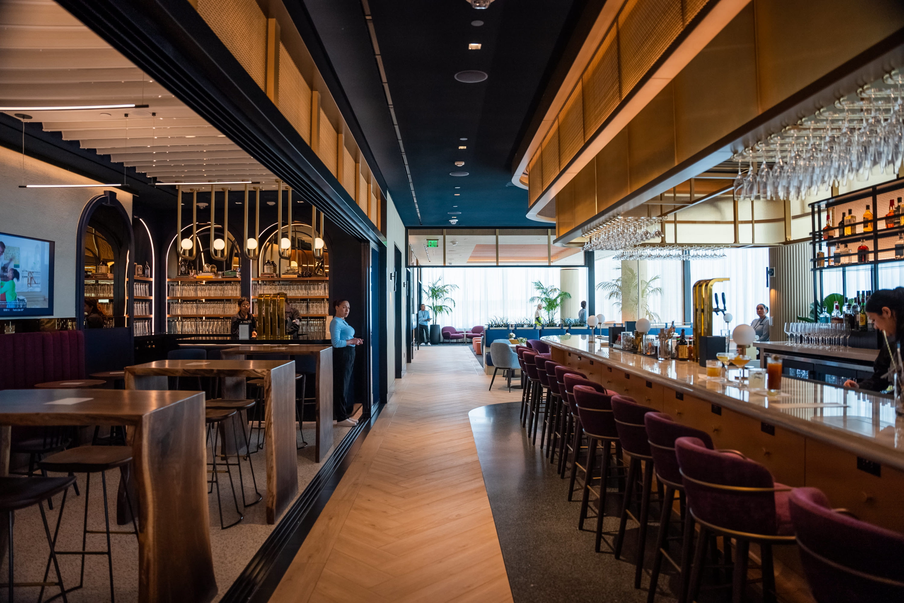 Chase Sapphire Lounge Boston bar seating