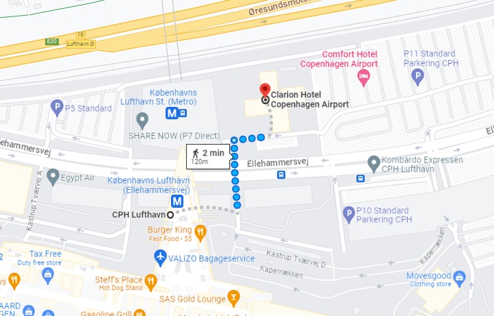 Clarion Hotel Copenhagen Airport Location