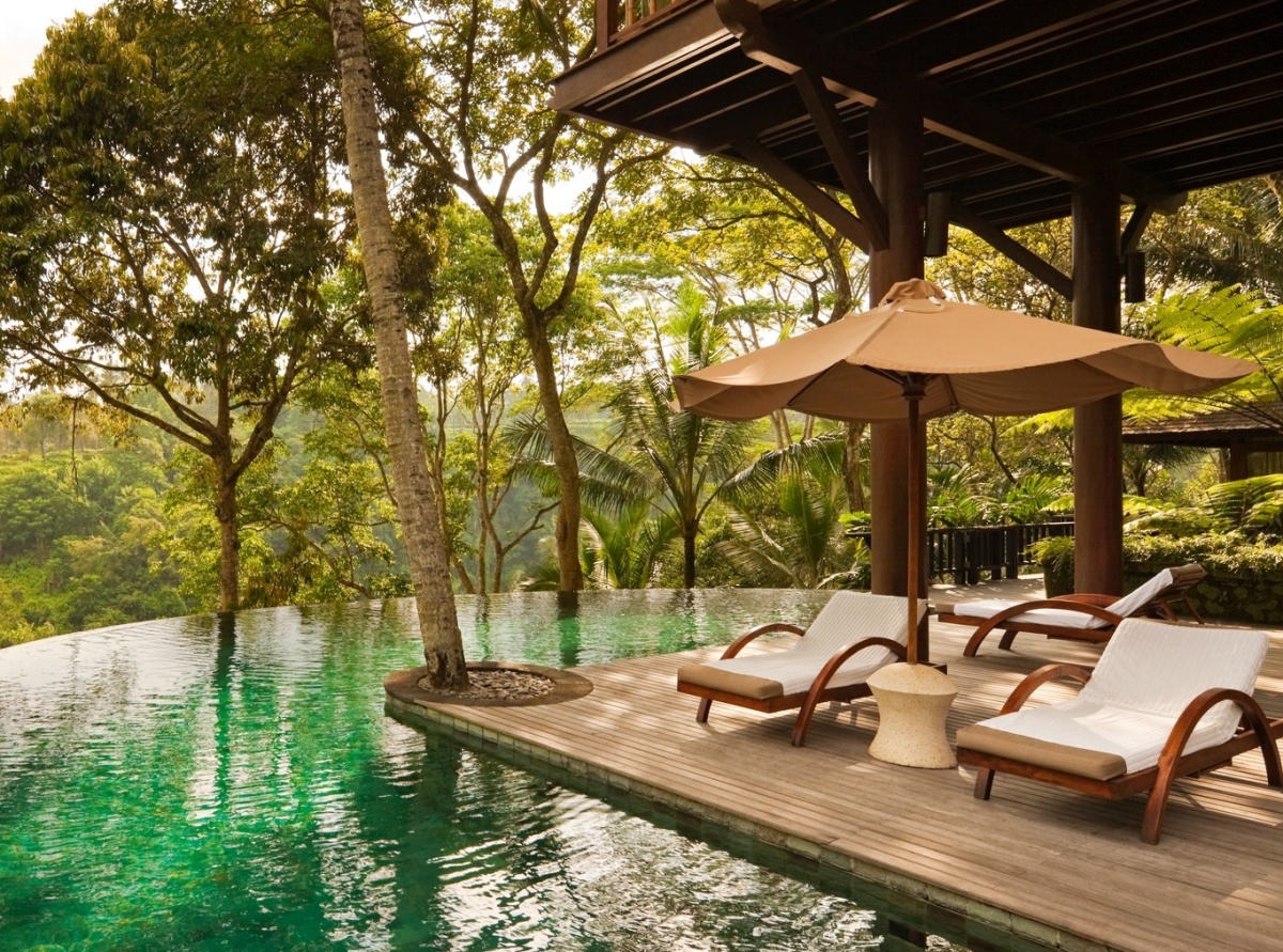 Como Shambala Estate Bali A beautiful pool among lush gardens