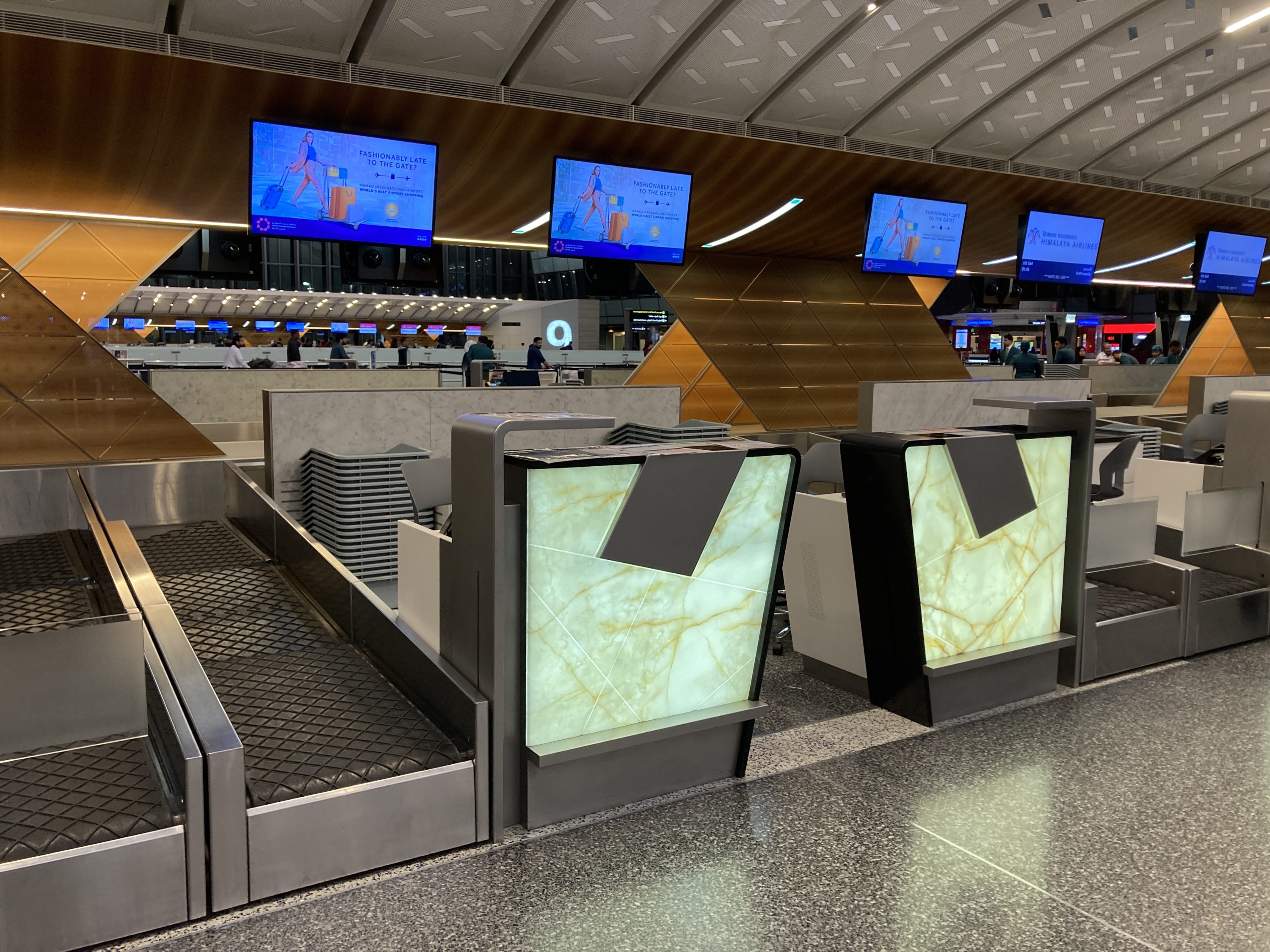Hamad International Airport check in desks