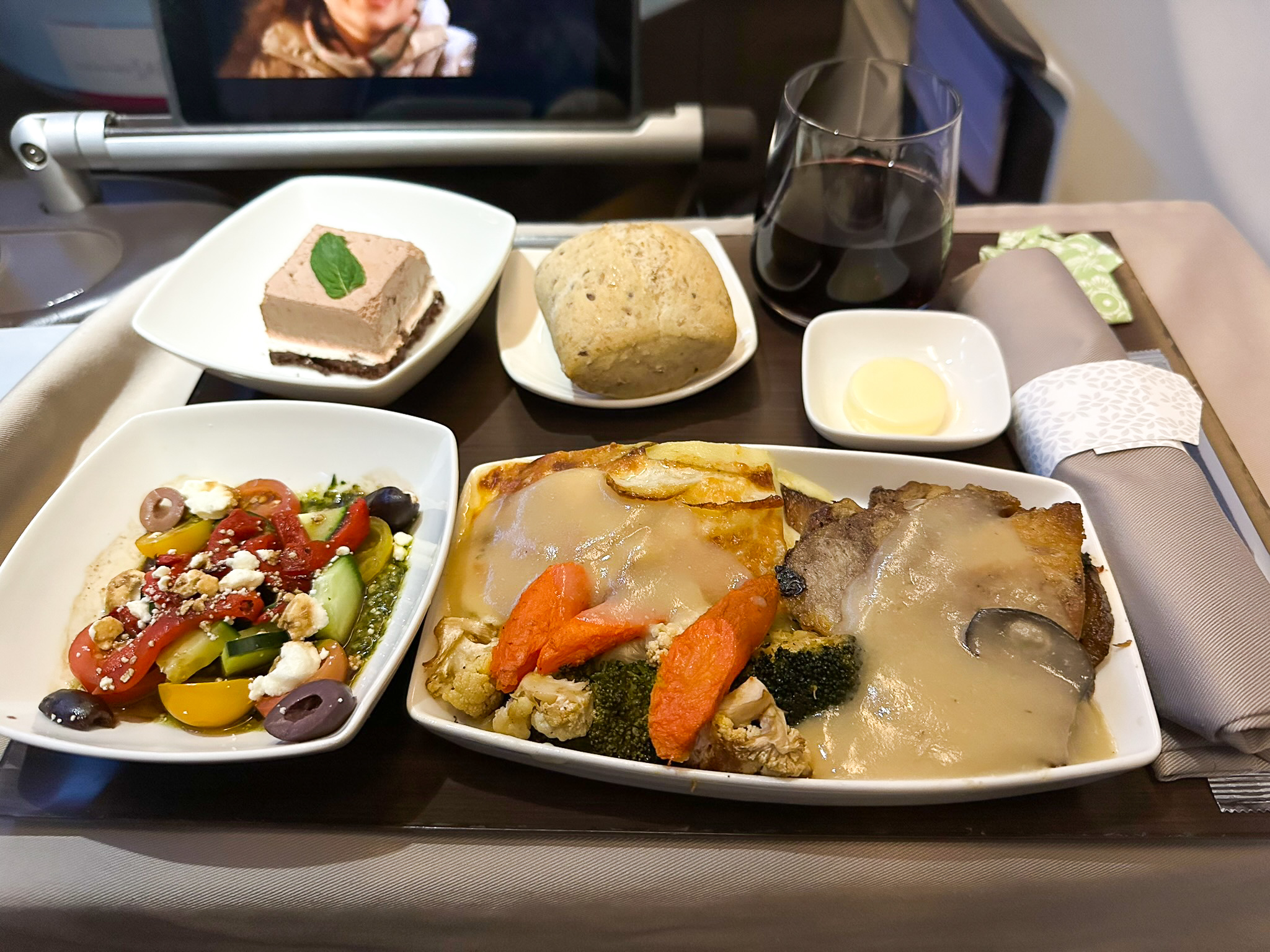 Hawaiian Airlines First Class pork Hawaiian Airlines First Class pork