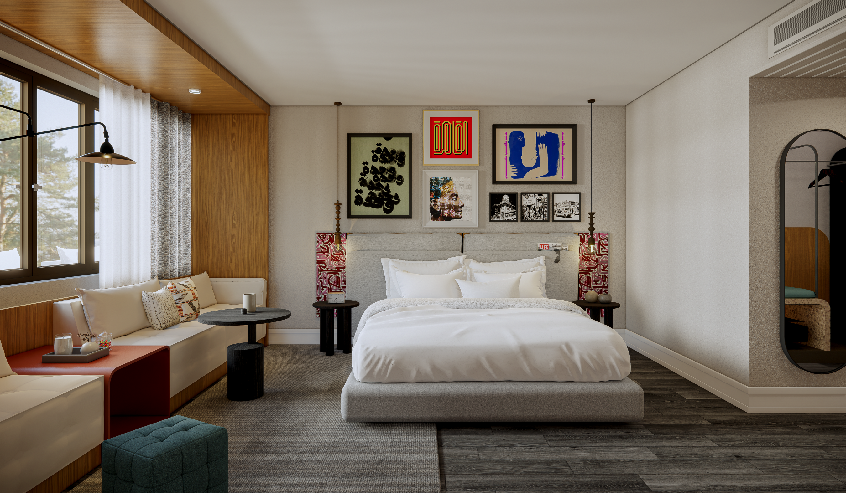 HyattCentricCairoWest Bedroomrendering Hyatt Centric Cairo West Bedroom