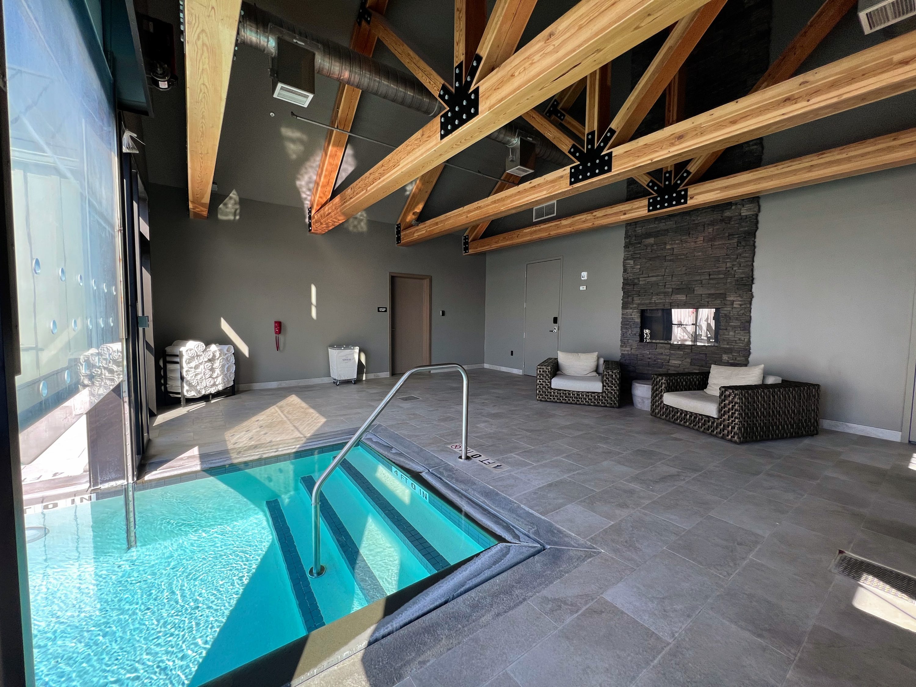 Indoor Outdoor pool at Miraval Berkshires spa