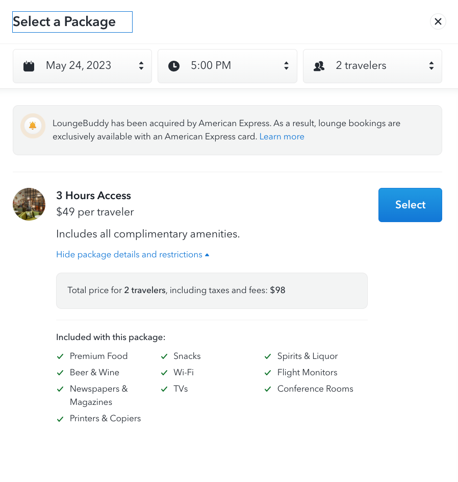 LoungeBuddy Packages LoungeBuddy Packages
