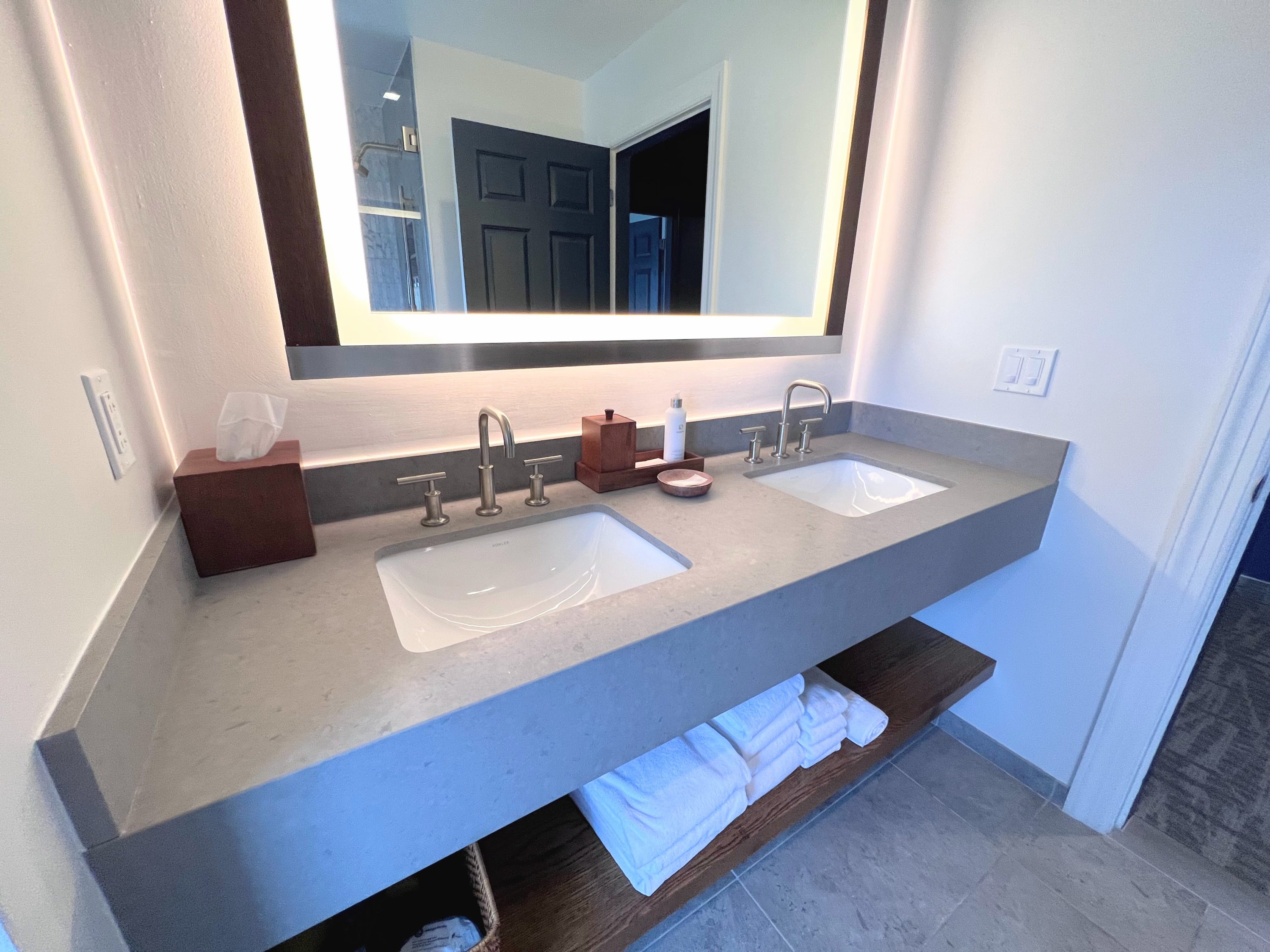 Miraval Berkshires Hemlock Suite bathroom sinks