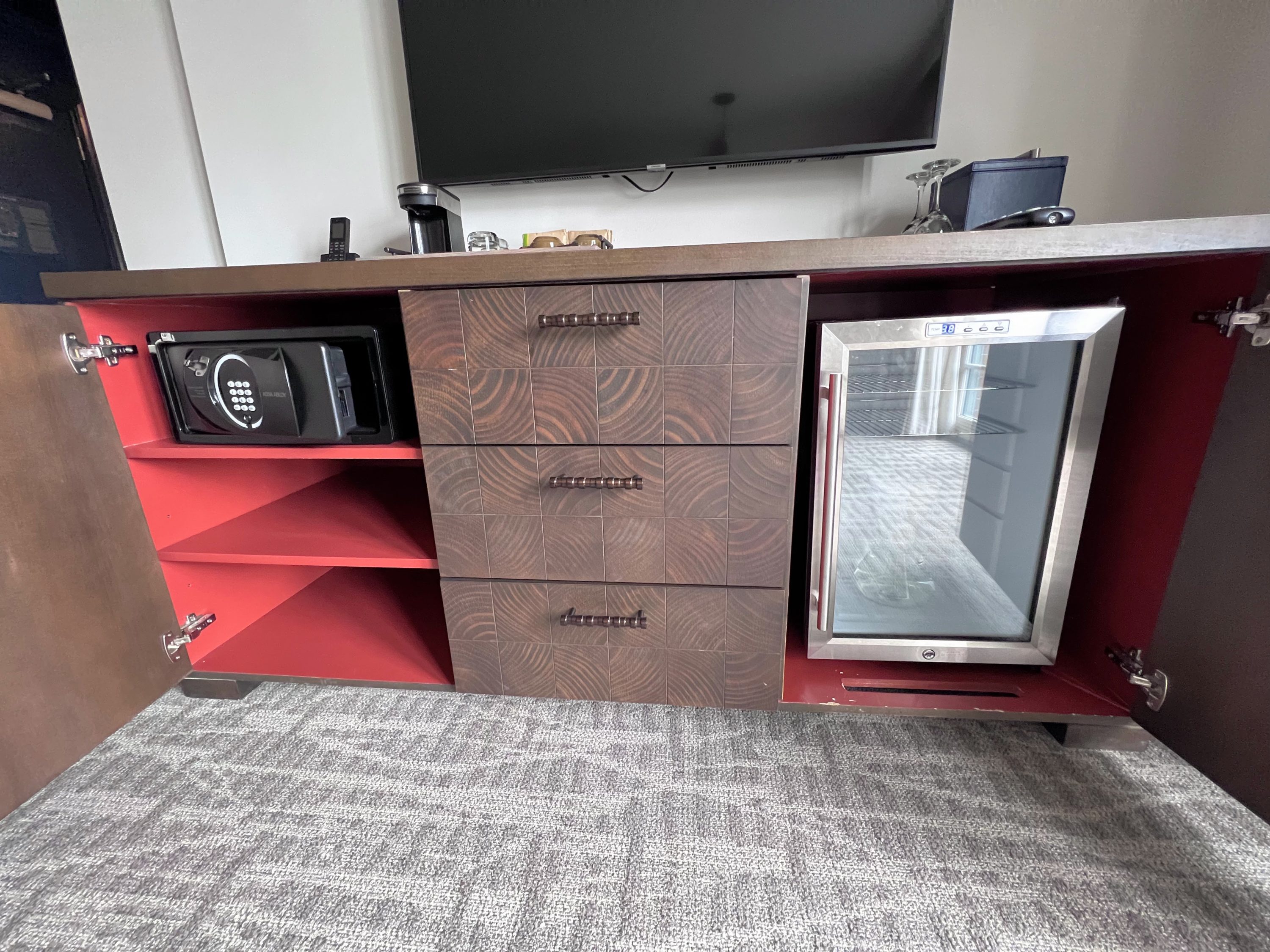 Miraval Berkshires Hemlock Suite dresser interior
