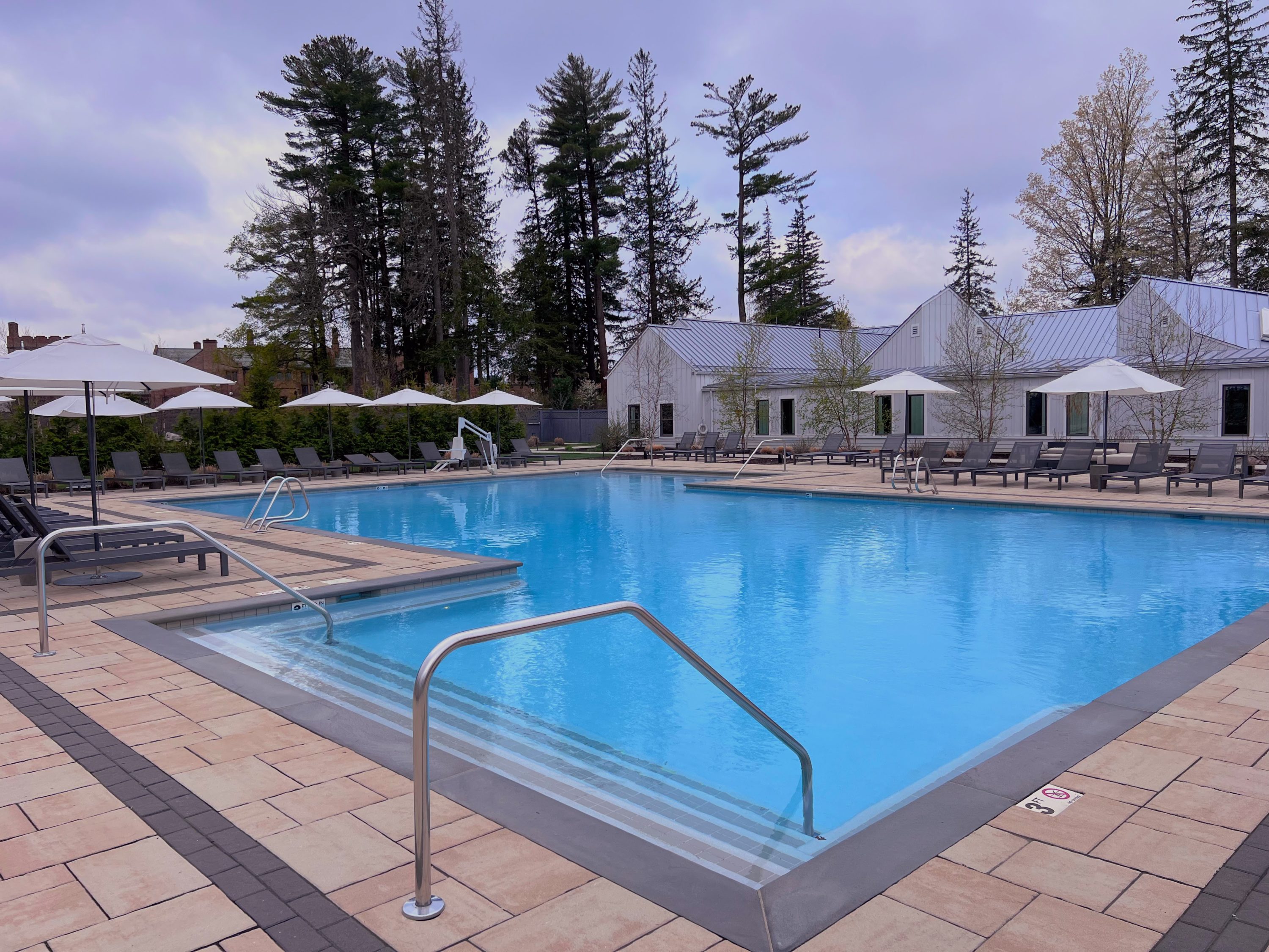 Ourdoor pool at Miraval Berkshires