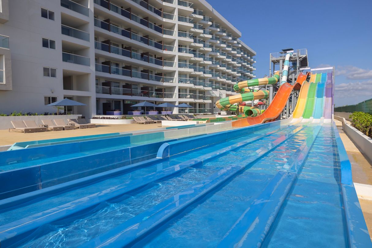 The splash safari at Royalton Riviera Cancun. Royalton Splash Riviera Cancun waterpark