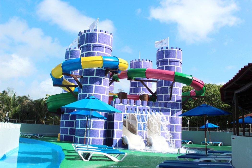 Waterslides at Seadust Cancun Family Resort. Seadust Cancun Family Resort
