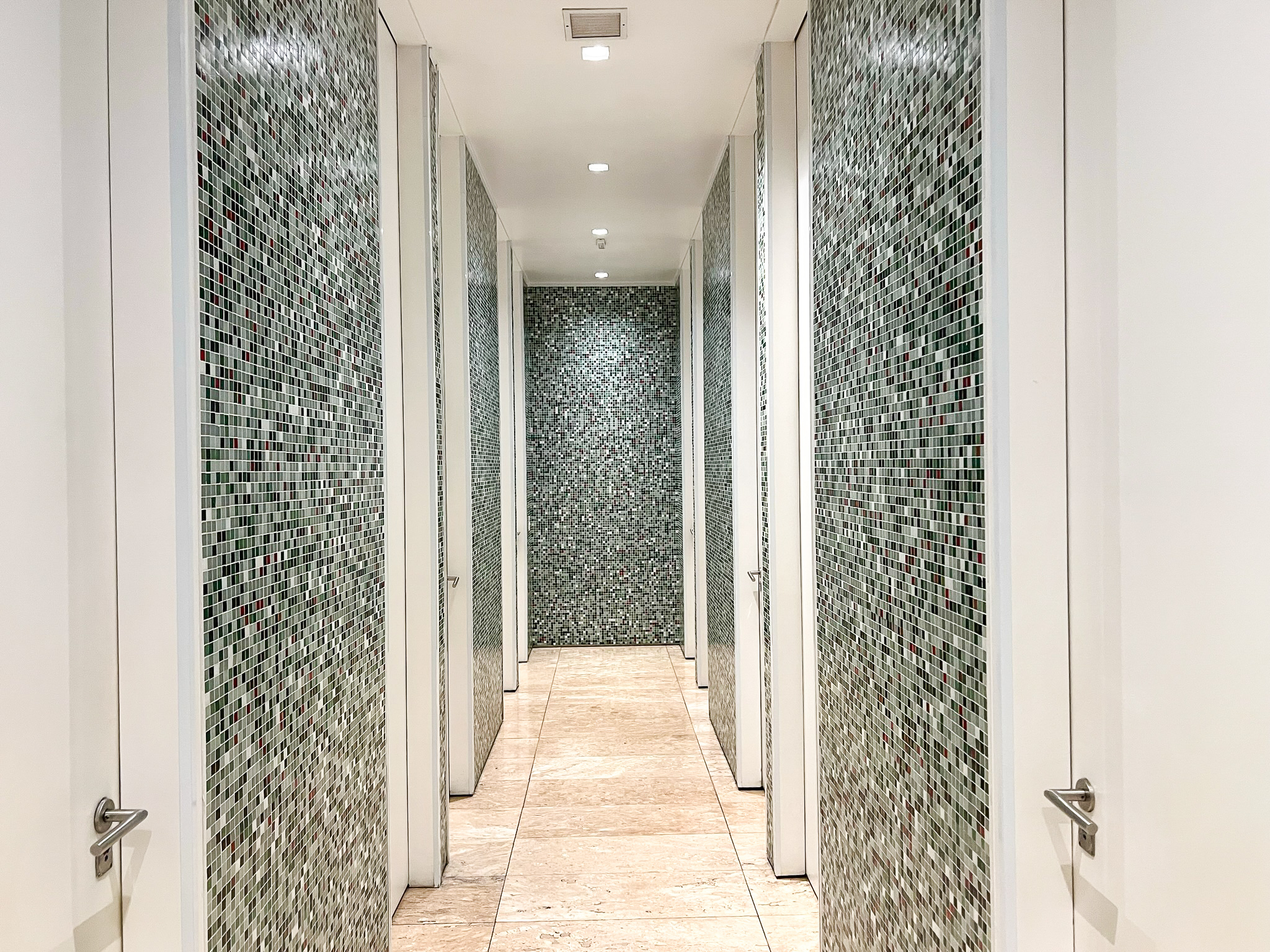 Shower stalls at LATAM VIP Lounge GRU Shower stalls at LATAM VIP Lounge GRU