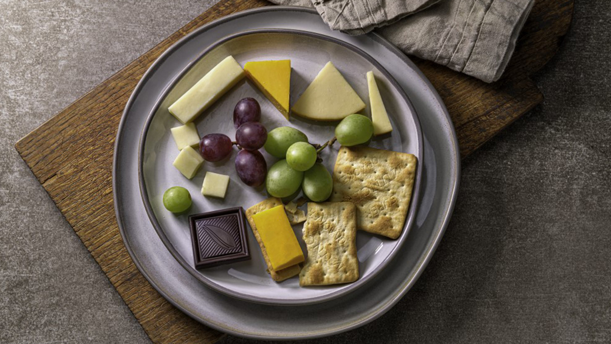 American Airlines economy cheese plate American Airlines economy cheese plate