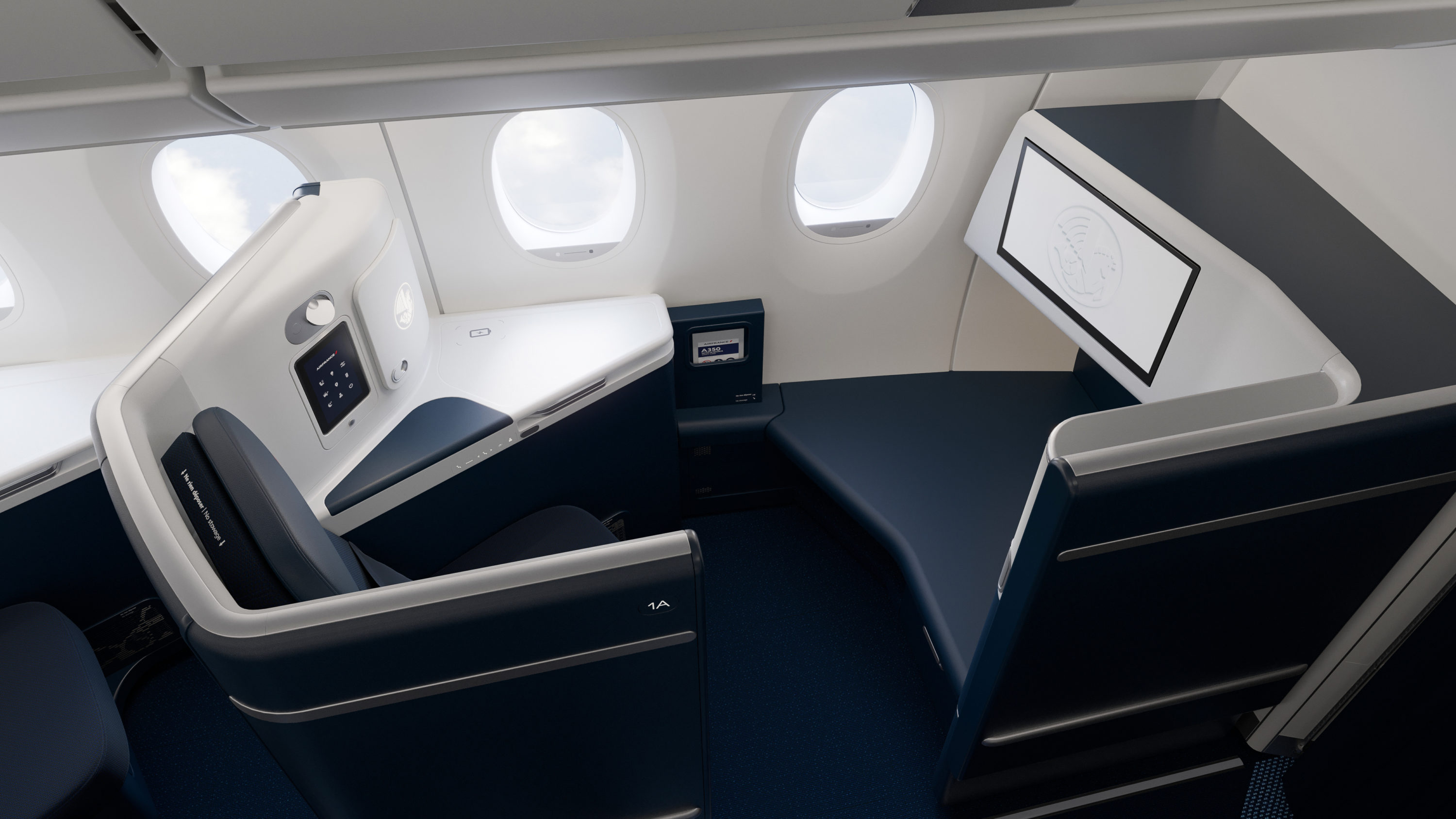 Air France A350 Business Class Bulkhead Seat Overview Air France A350 Business Class Bulkhead Seat Overview