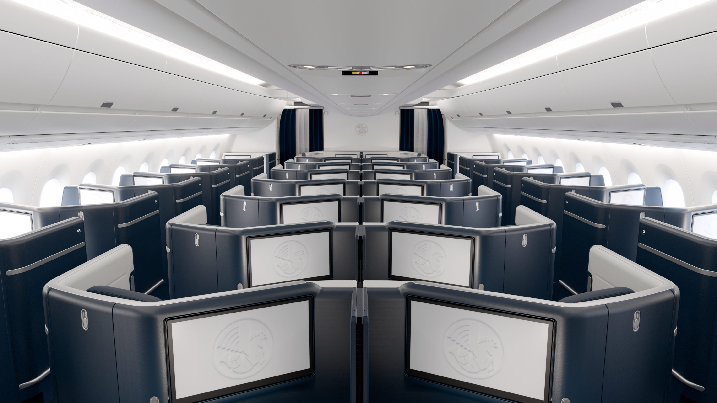 Air France A350 Business Class Cabin Back Air France A350 Business Class Cabin Back