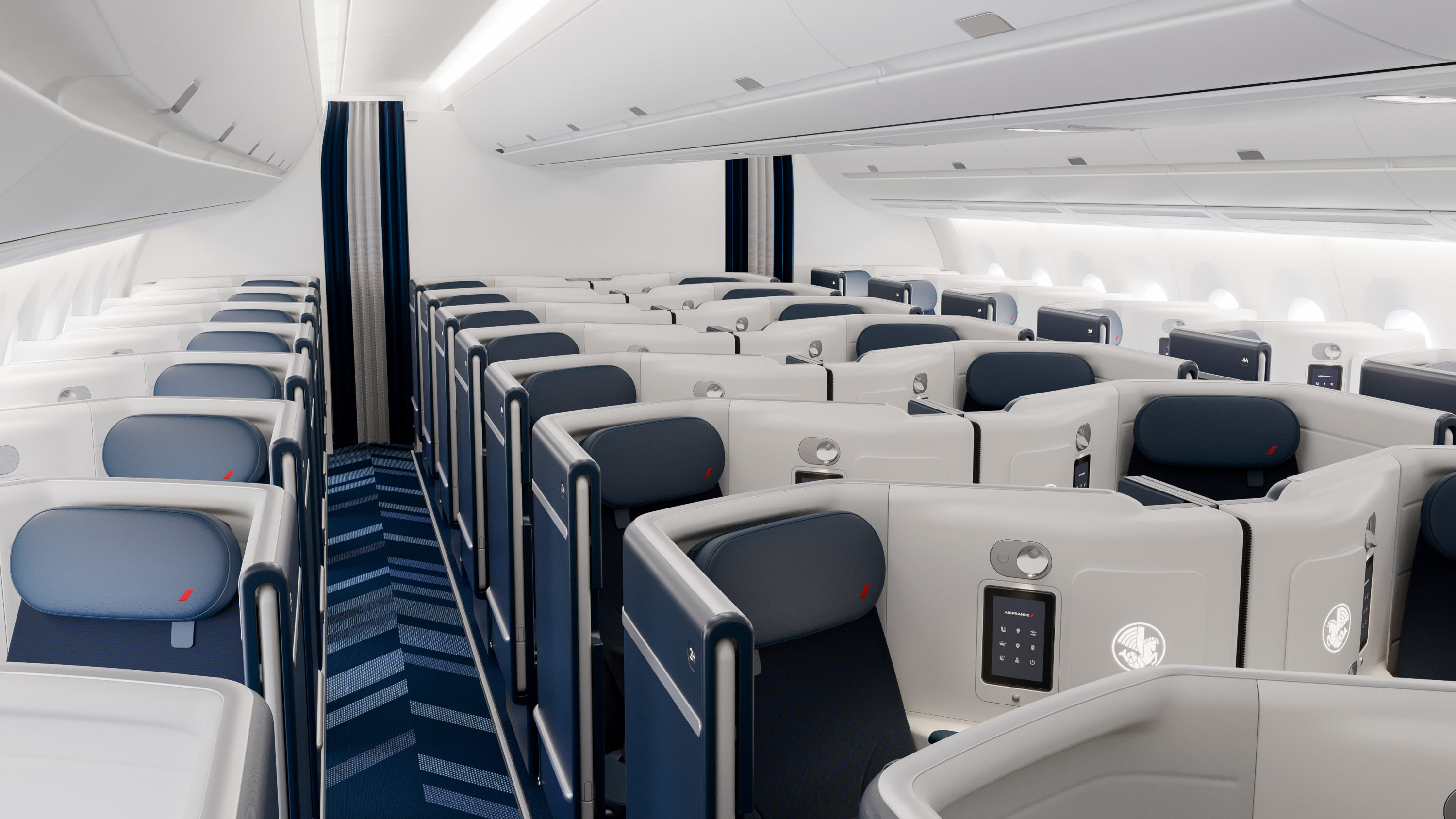 Air France A350 Business Class Front Angle Air France A350 Business Class Front Angle