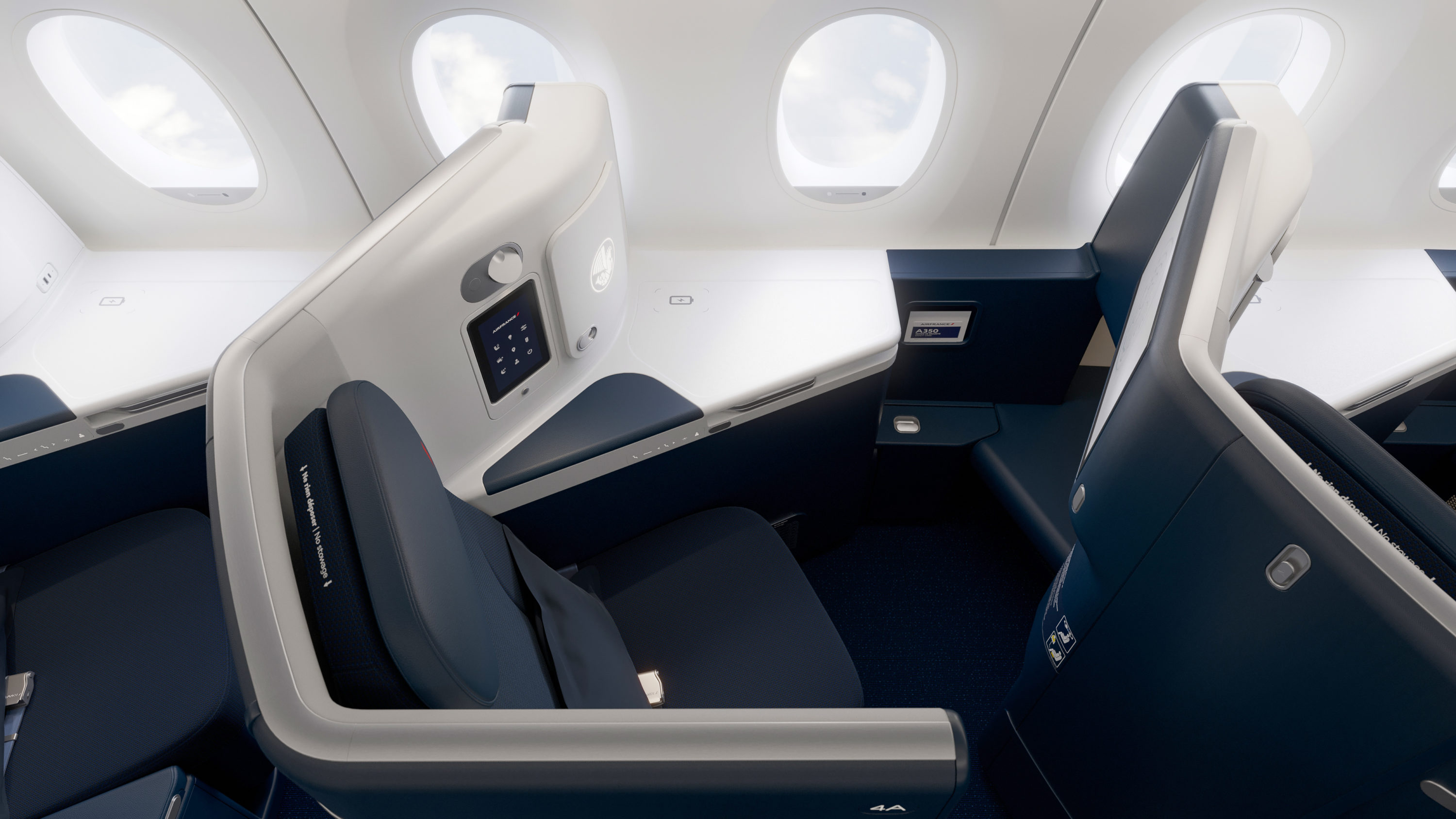 Air France A350 Business Class Seat From Above