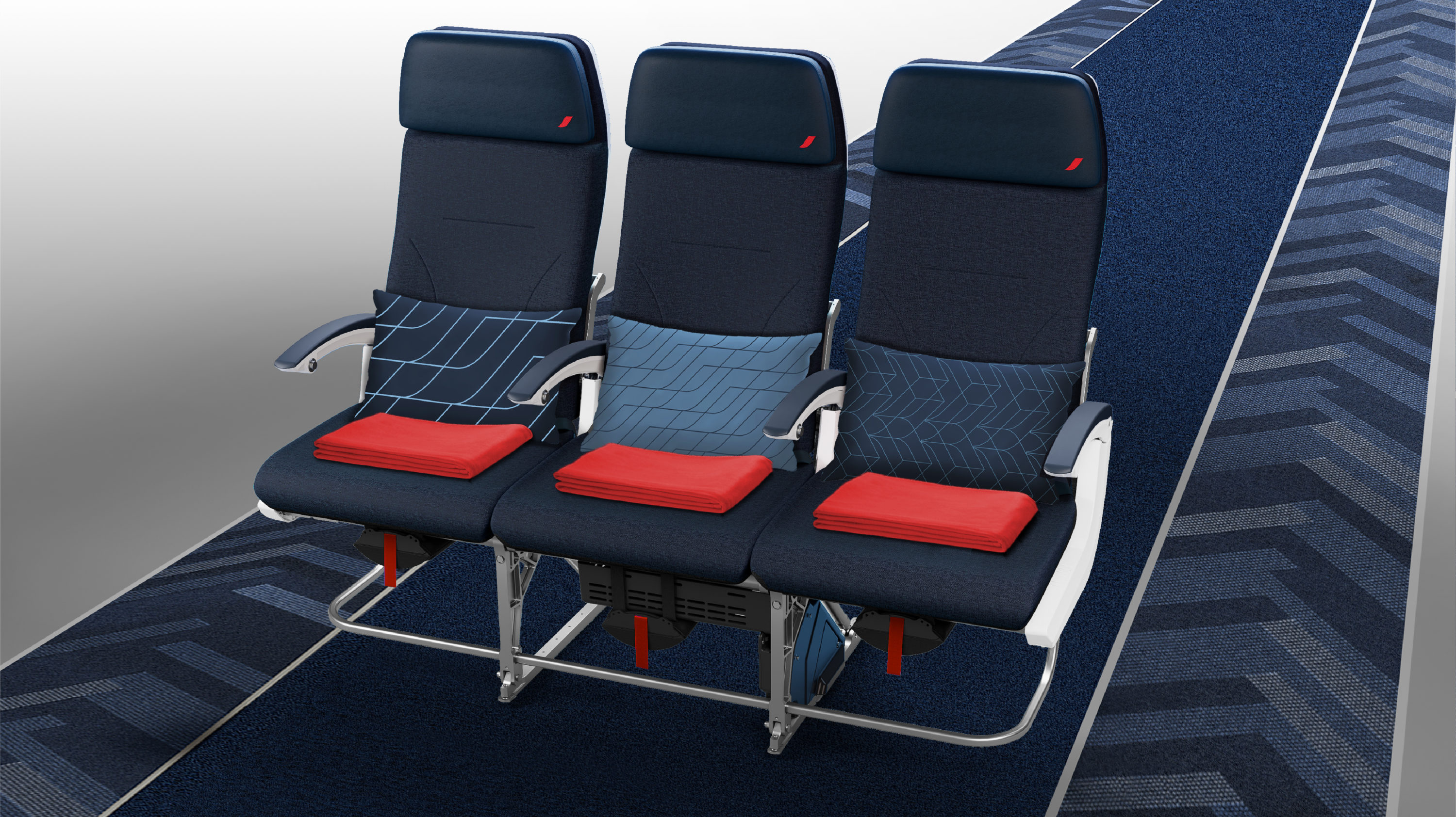 Air France A350 Economy Seats Front Air France A350 Economy Seats Front
