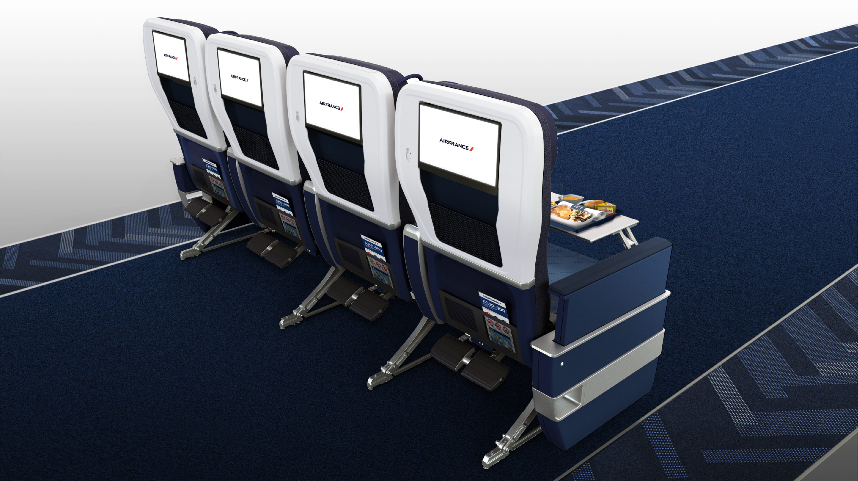 Air France A350 Premium Economy Rear Air France A350 Premium Economy Rear