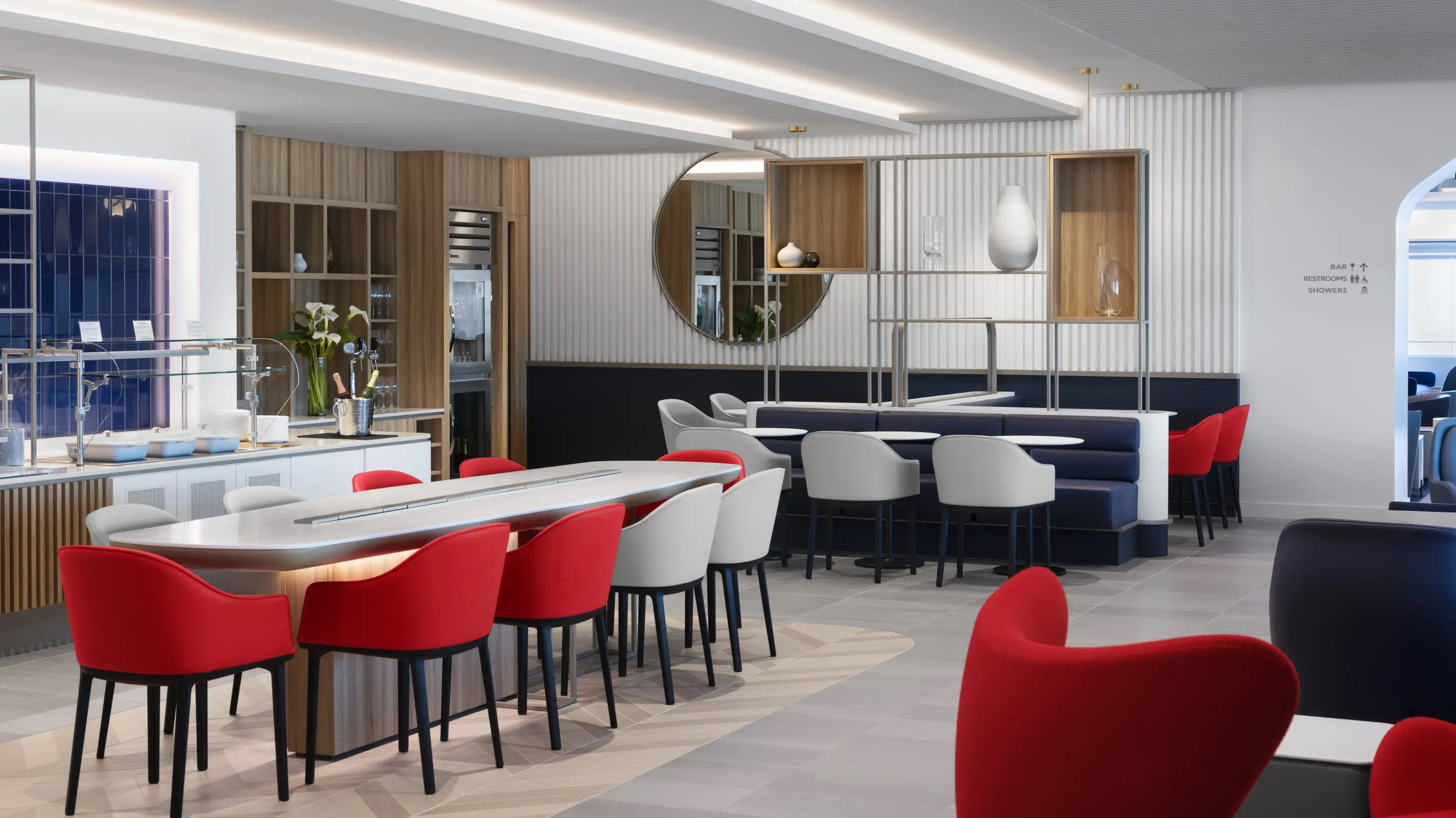 A rendering of the redesigned Air France Lounge at SFO. A rendering of the redesigned Air France Lounge at SFO.