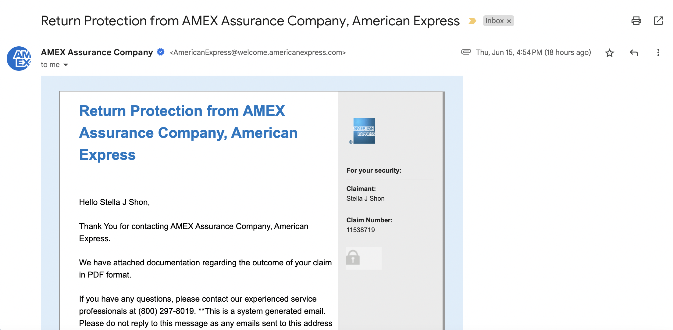 Amex Assurance Company Approved Amex Assurance Company Approved