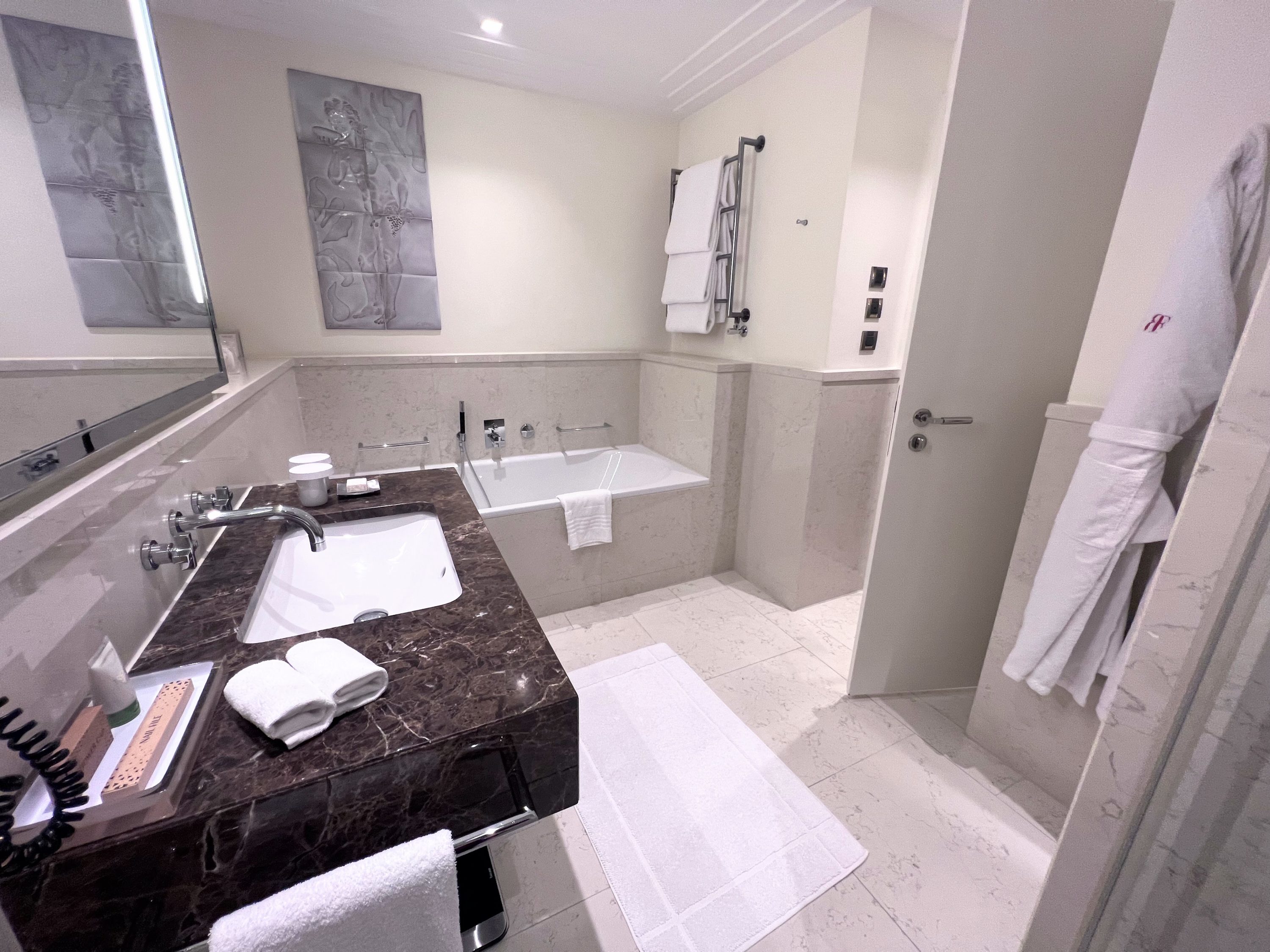 Bathroom tub and sink The Charles Hotel Munich Bathroom tub and sink The Charles Hotel Munich