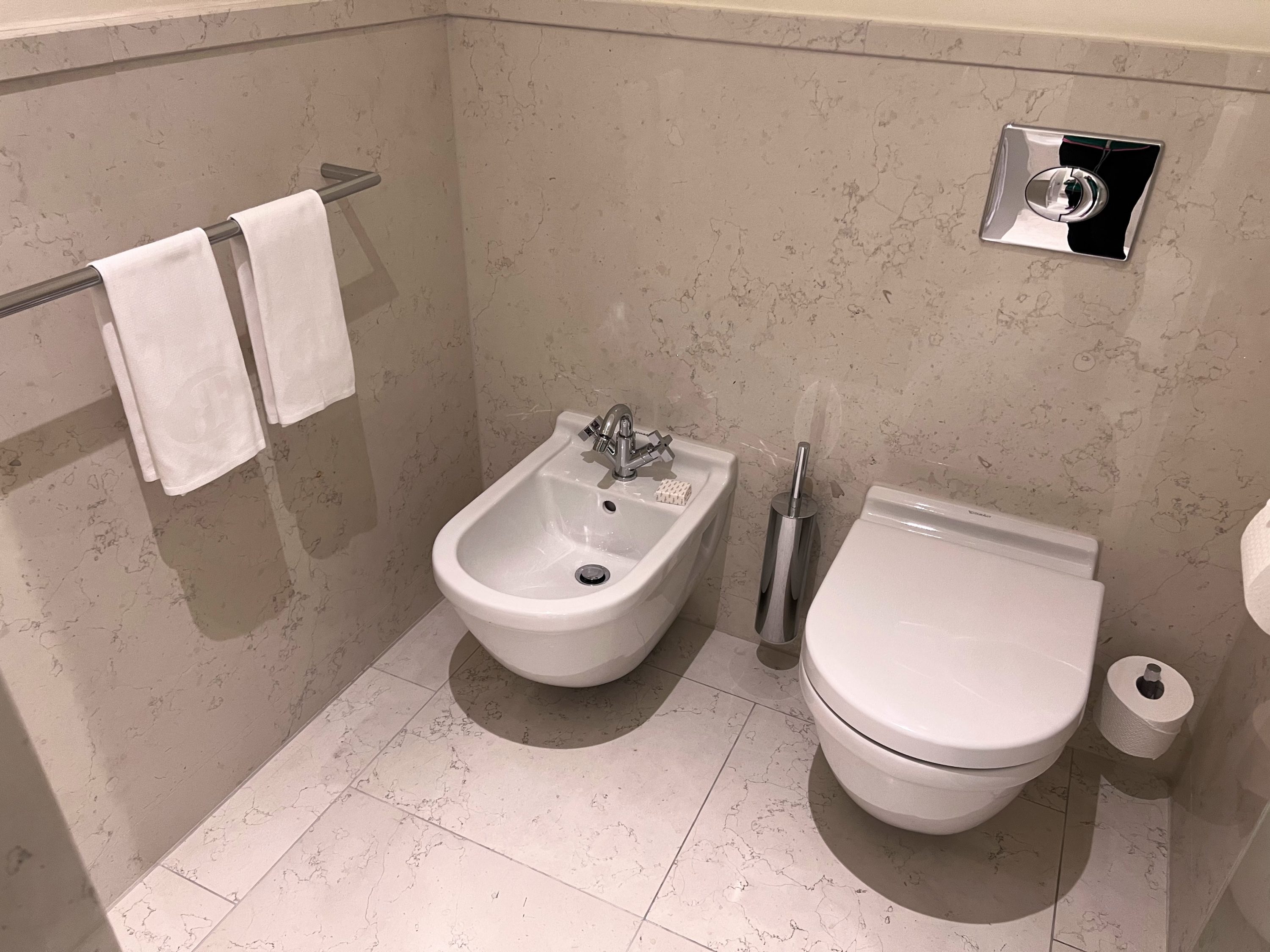 Bidet and toilet at The Charles Hotel Munich Bidet and toilet at The Charles Hotel Munich