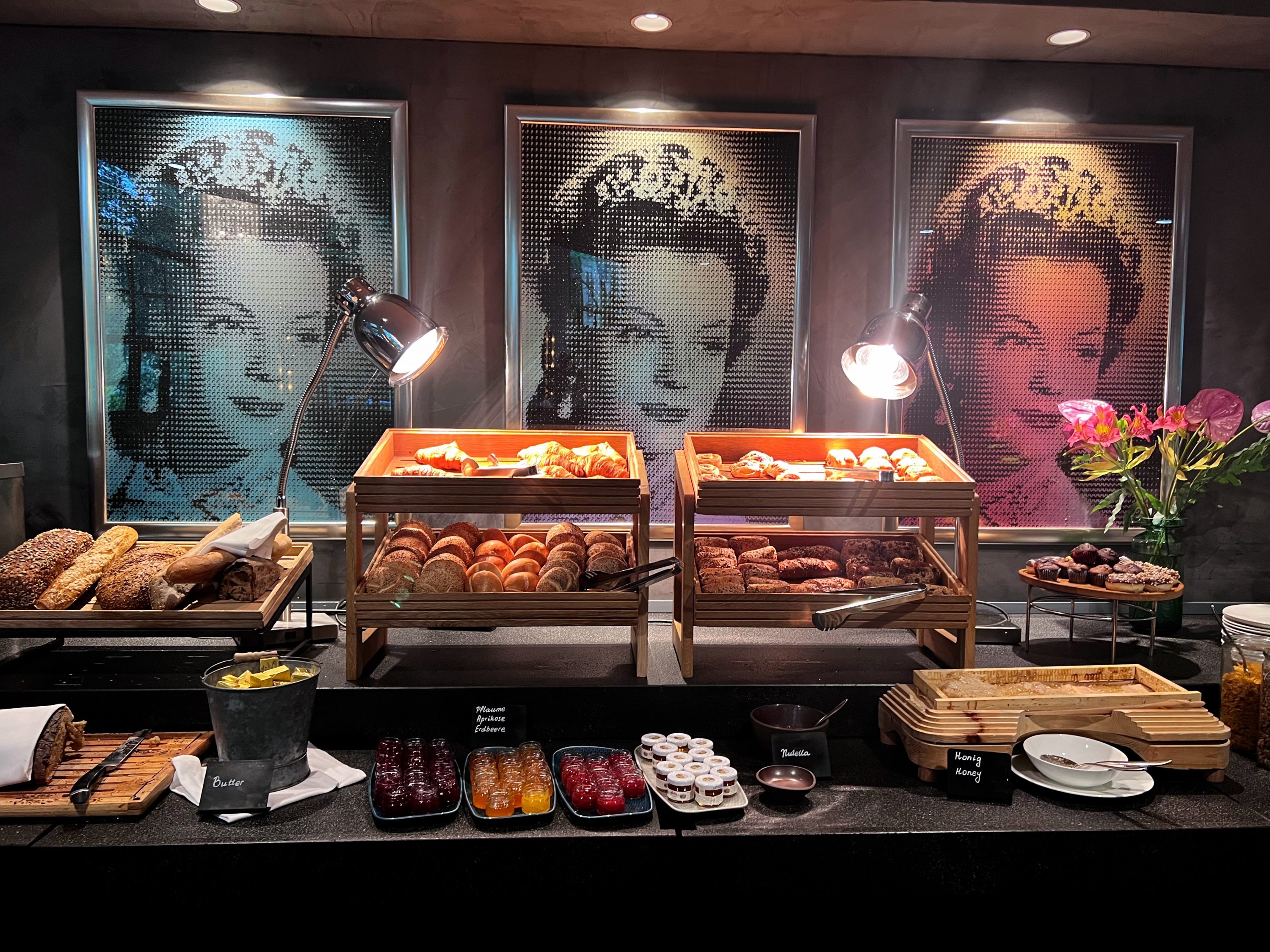 Bread selection at the breakfast buffet The Charles Hotel Munich Bread selection at the breakfast buffet The Charles Hotel Munich
