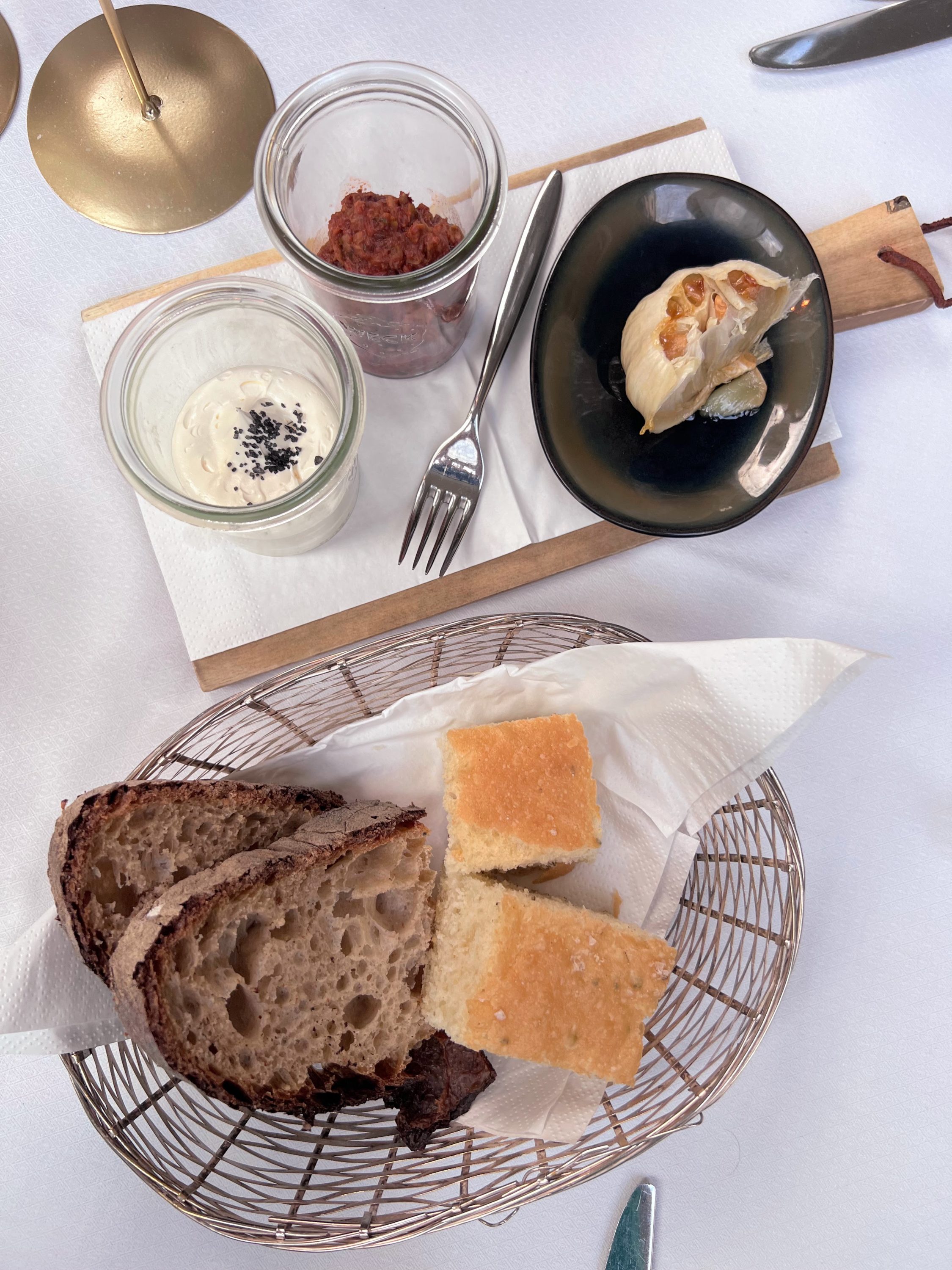 Bread service at Sophias Restaurant at The Charles Hotel Munich. Bread service at Sophias Restaurant at The Charles Hotel Munich.