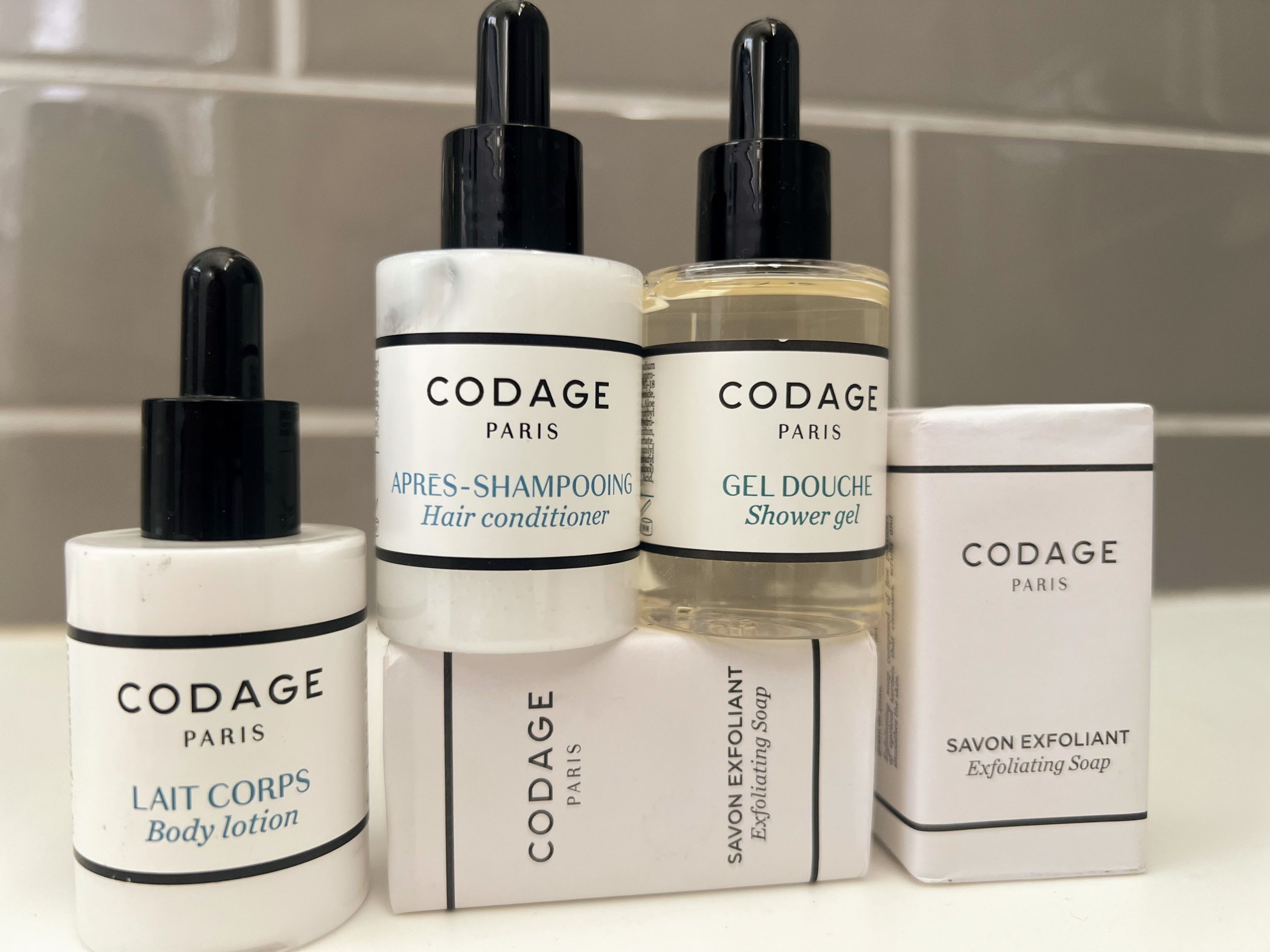 CODAGE Paris bath products at Park Hyatt Zurich