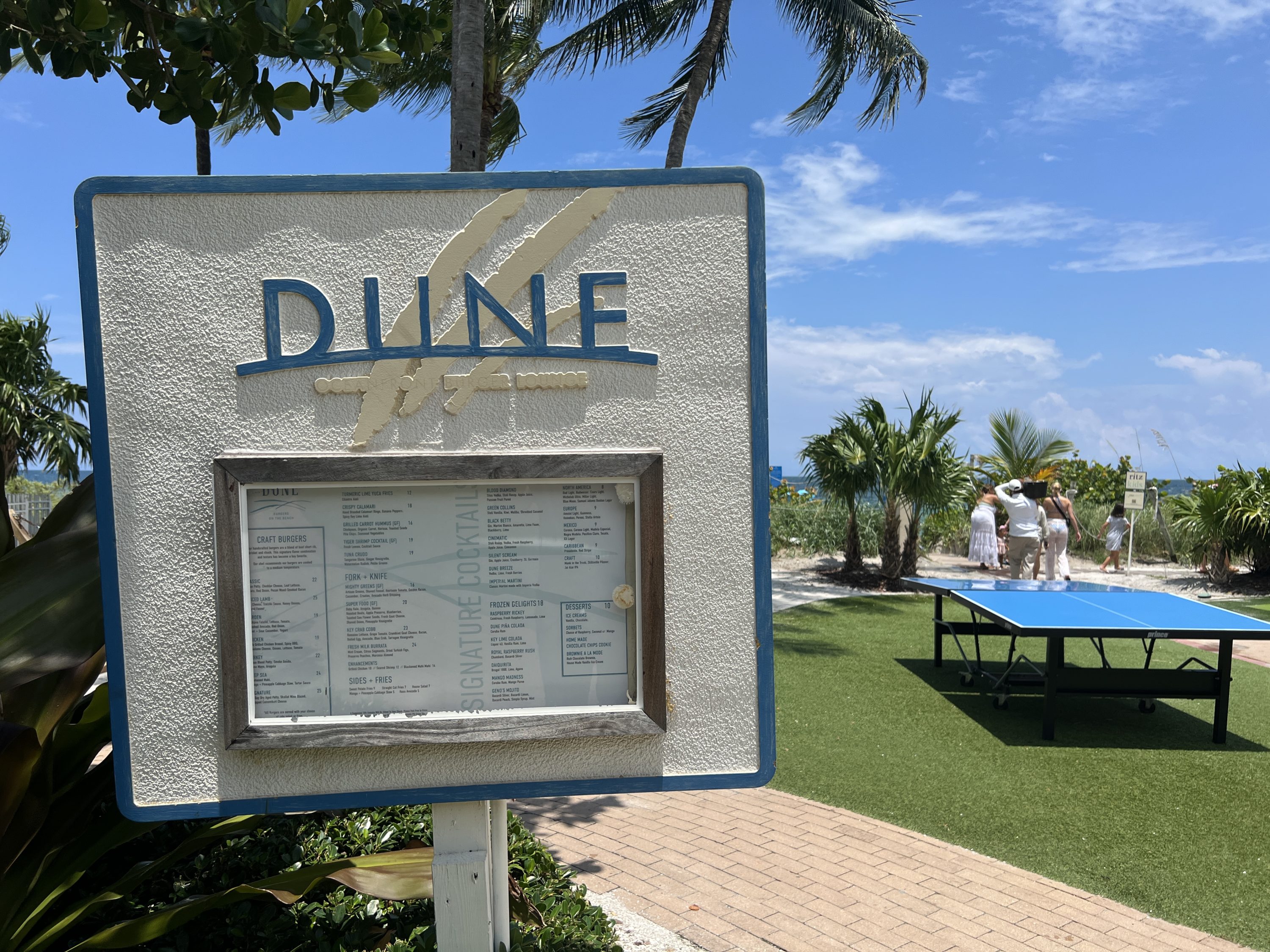 Ritz-Carlton Key Biscayne Dune entrance sign