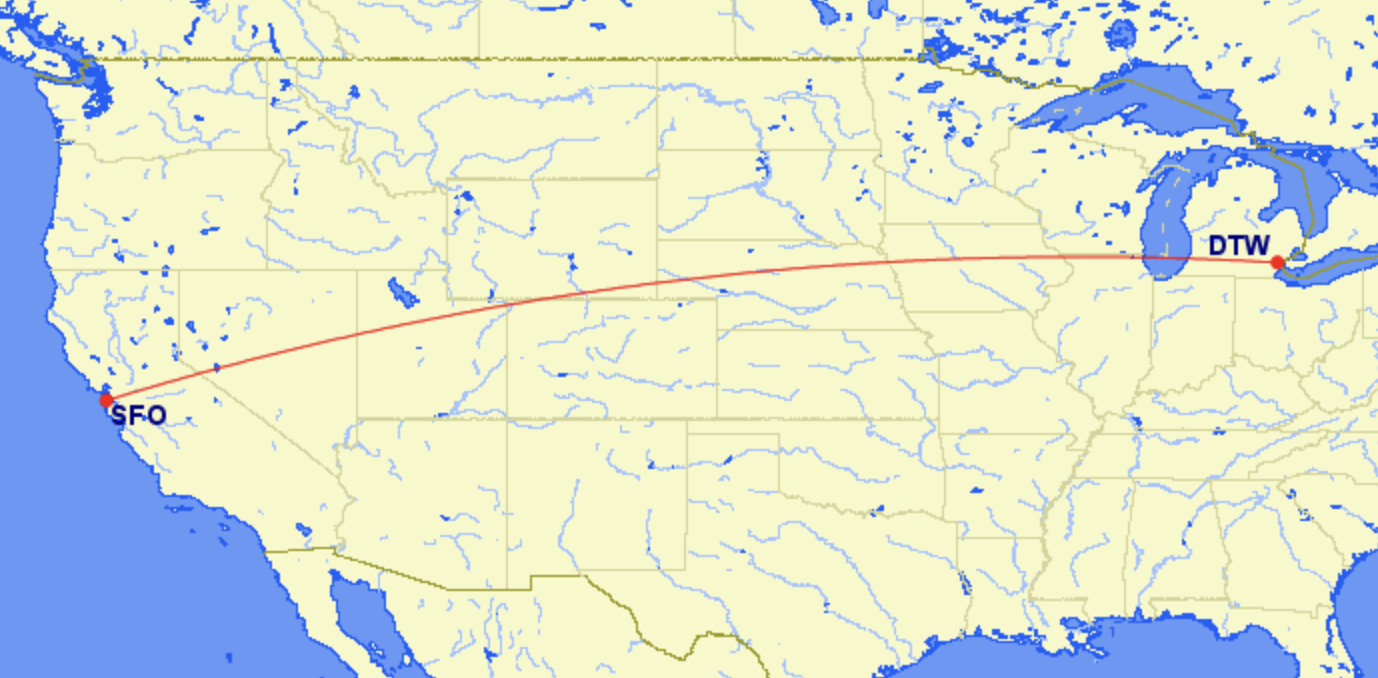 Frontier Airlines SFO to DTW Frontier Airlines SFO to DTW