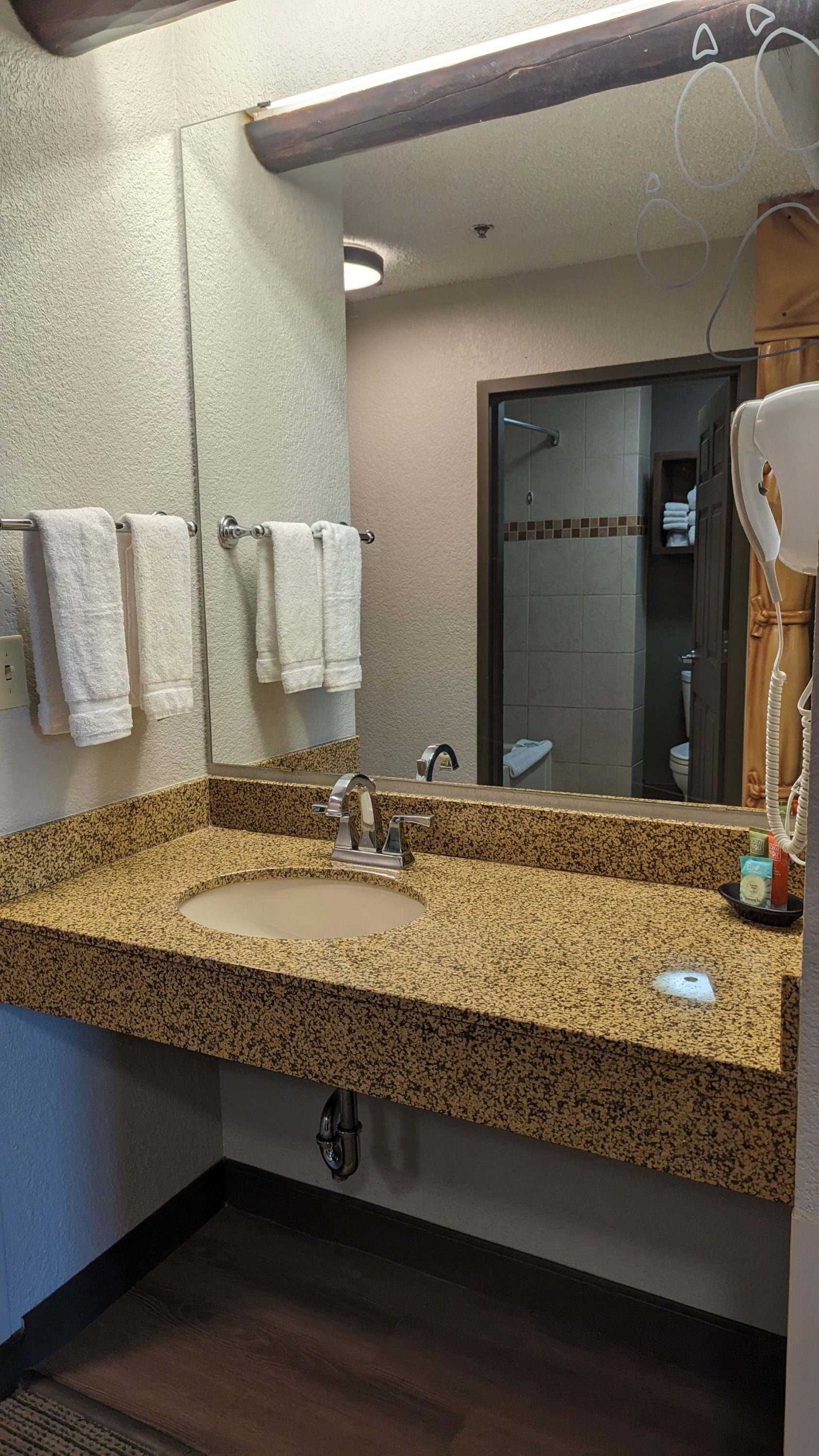 Great Wolf Lodge Grapevine guestroom bathroom vanity Great Wolf Lodge Grapevine guestroom bathroom vanity