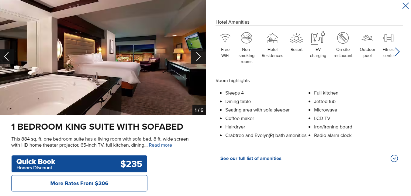 Hilton Grand Vacations Elara rates