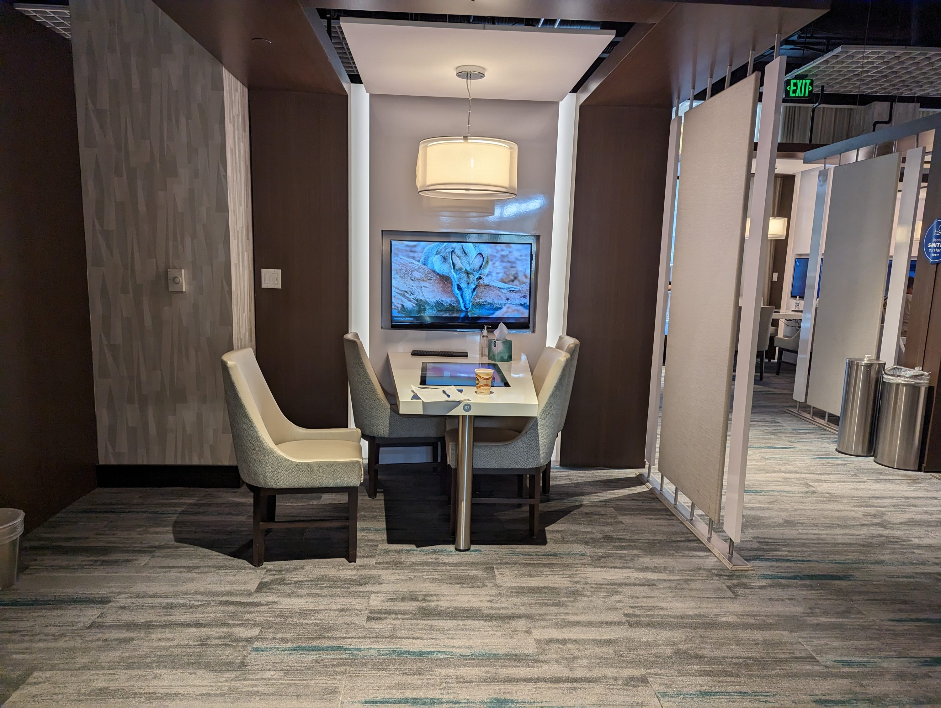 Hilton Grand Vacations timeshare presentation meeting desk