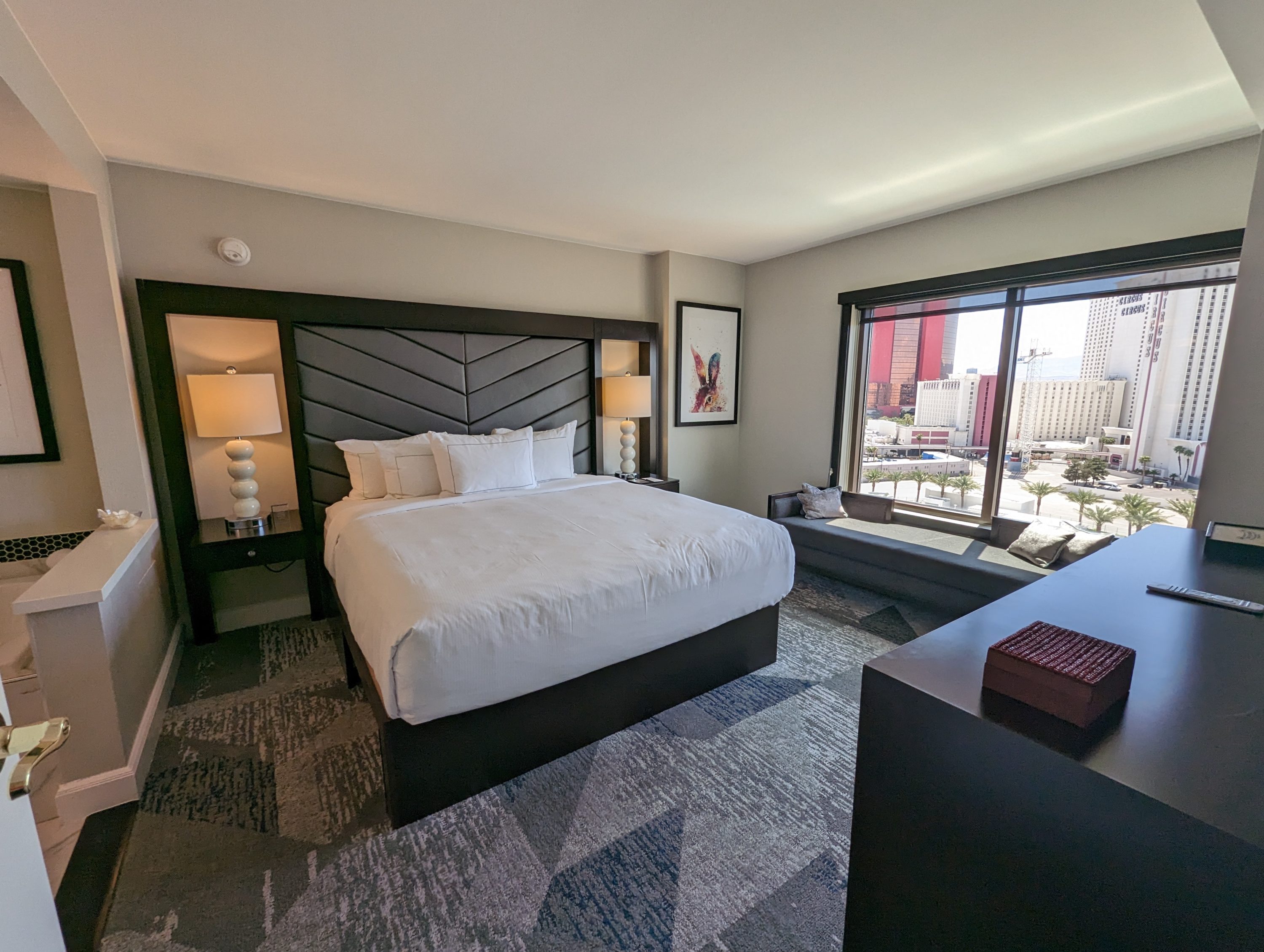 Hilton Grand Vacations timeshare presentation room tour bedroom