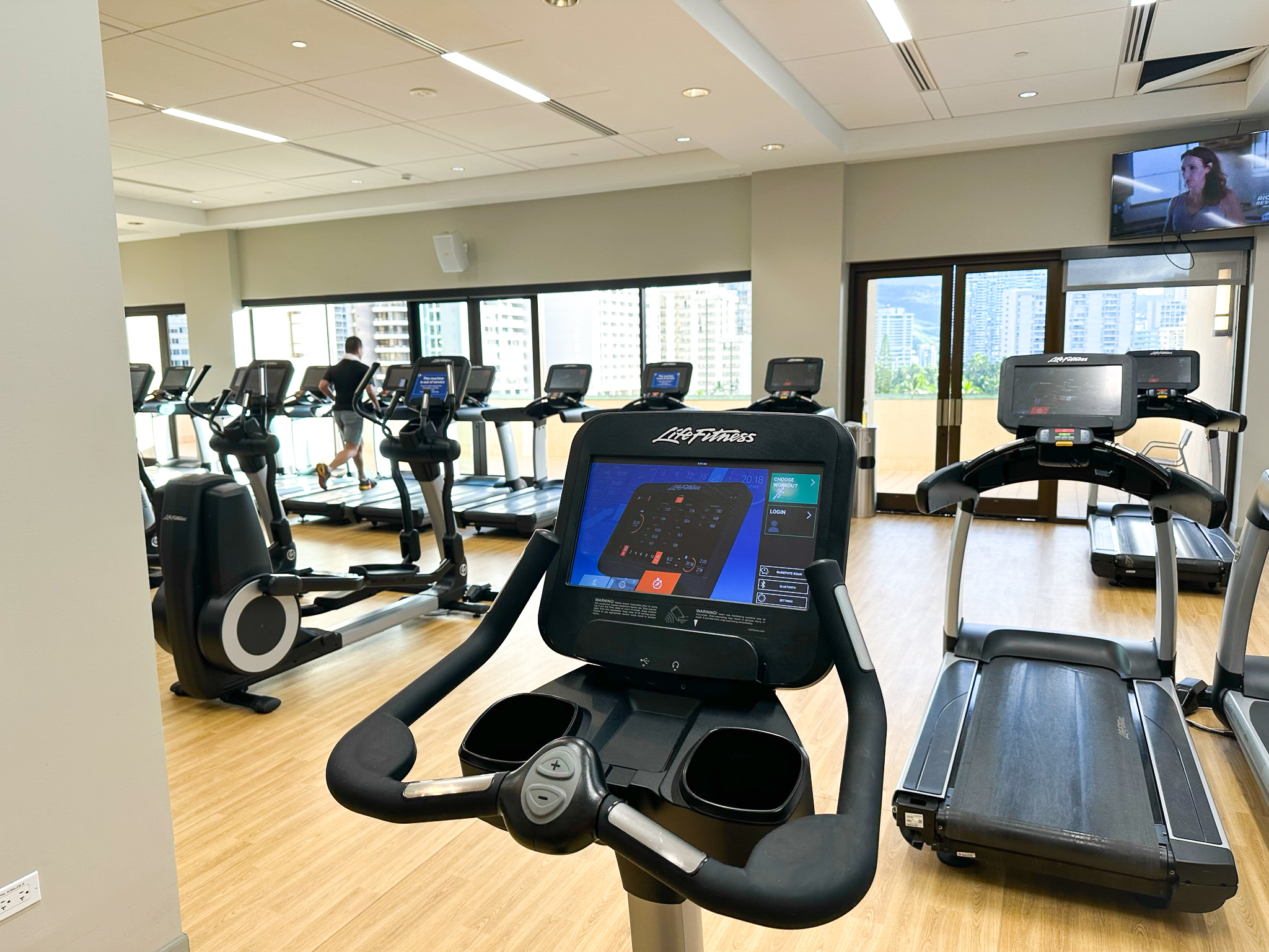 Hilton Hawaiian Village gym elliptical