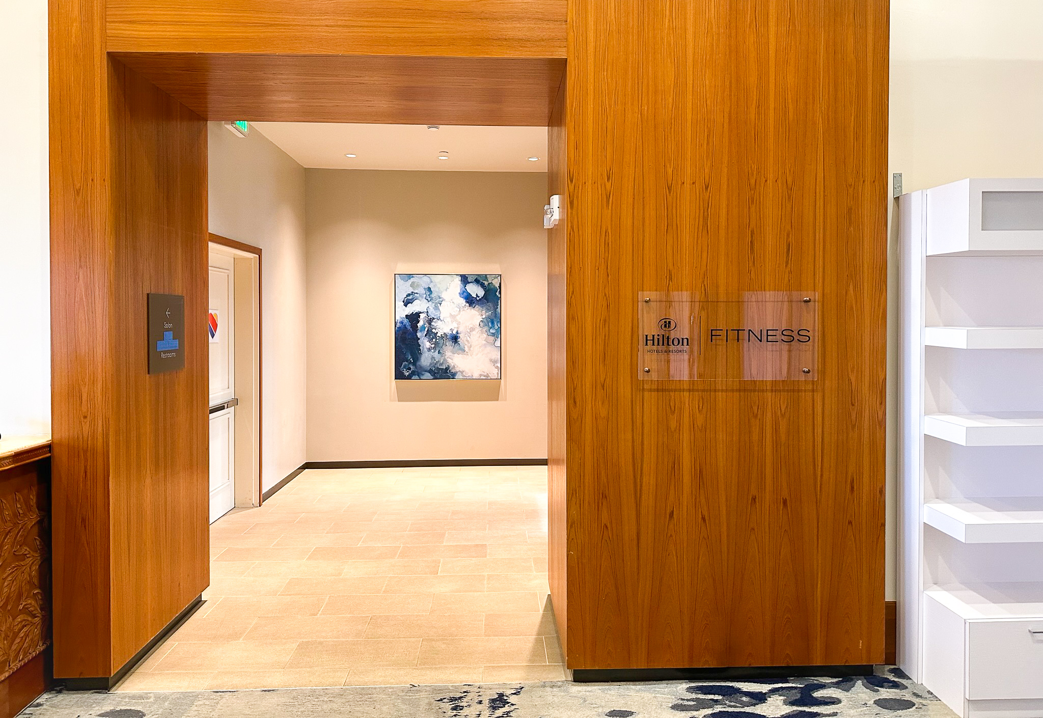 Hilton Hawaiian Village gym entrance