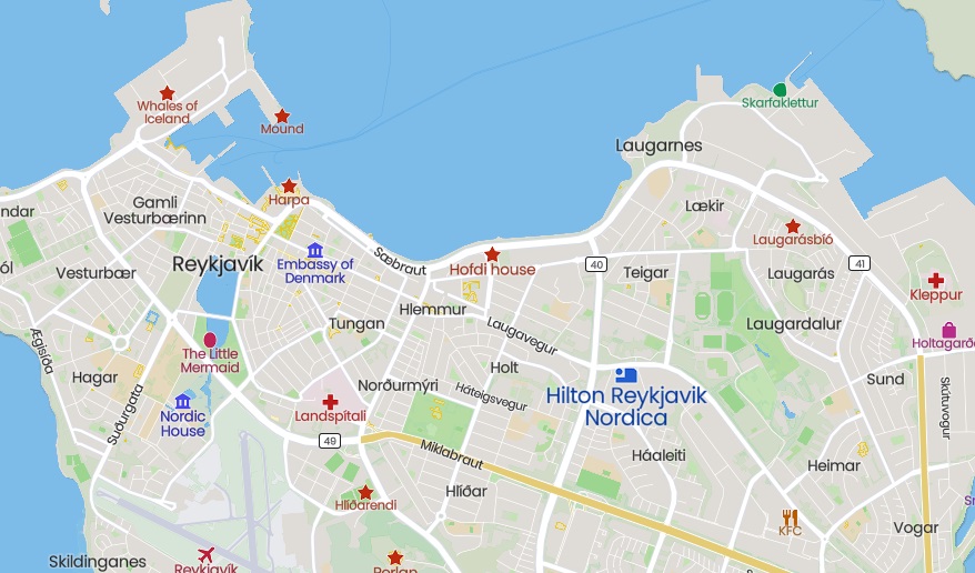 Hilton Rekyjavik Nordica Location Hilton Rekyjavik Nordica Location