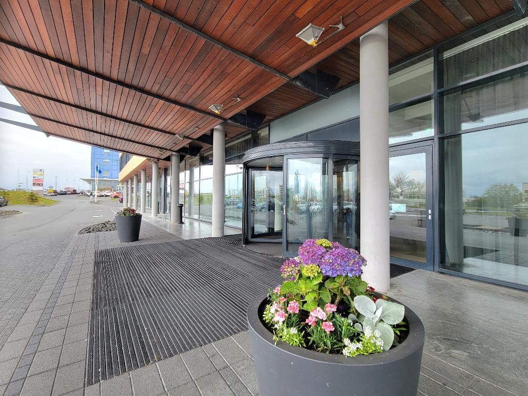 Hilton Reykjavik Nordica Entrance Hilton Reykjavik Nordica Entrance