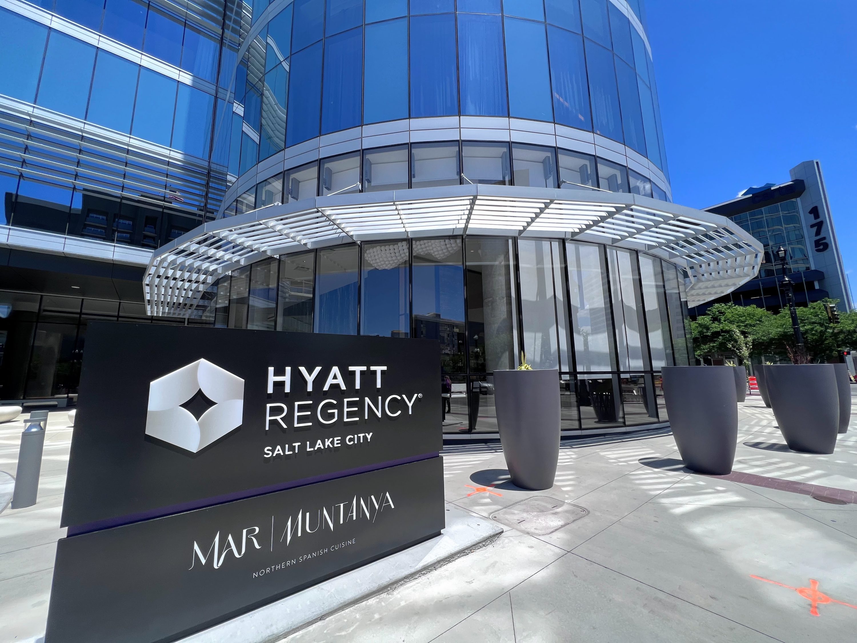 Hyatt Regency Salt Lake City exterior Hyatt Regency Salt Lake City exterior
