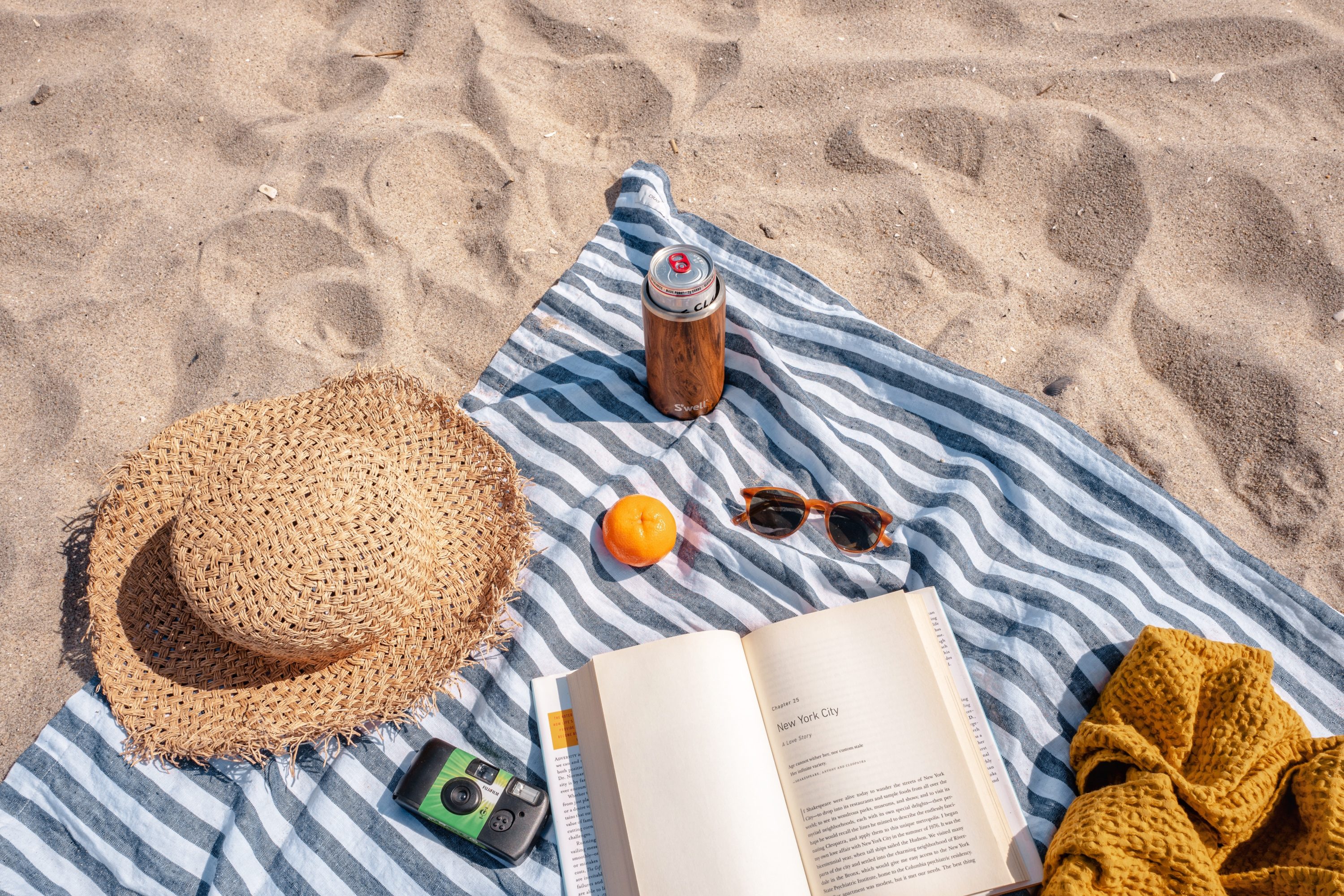 Items on a beach