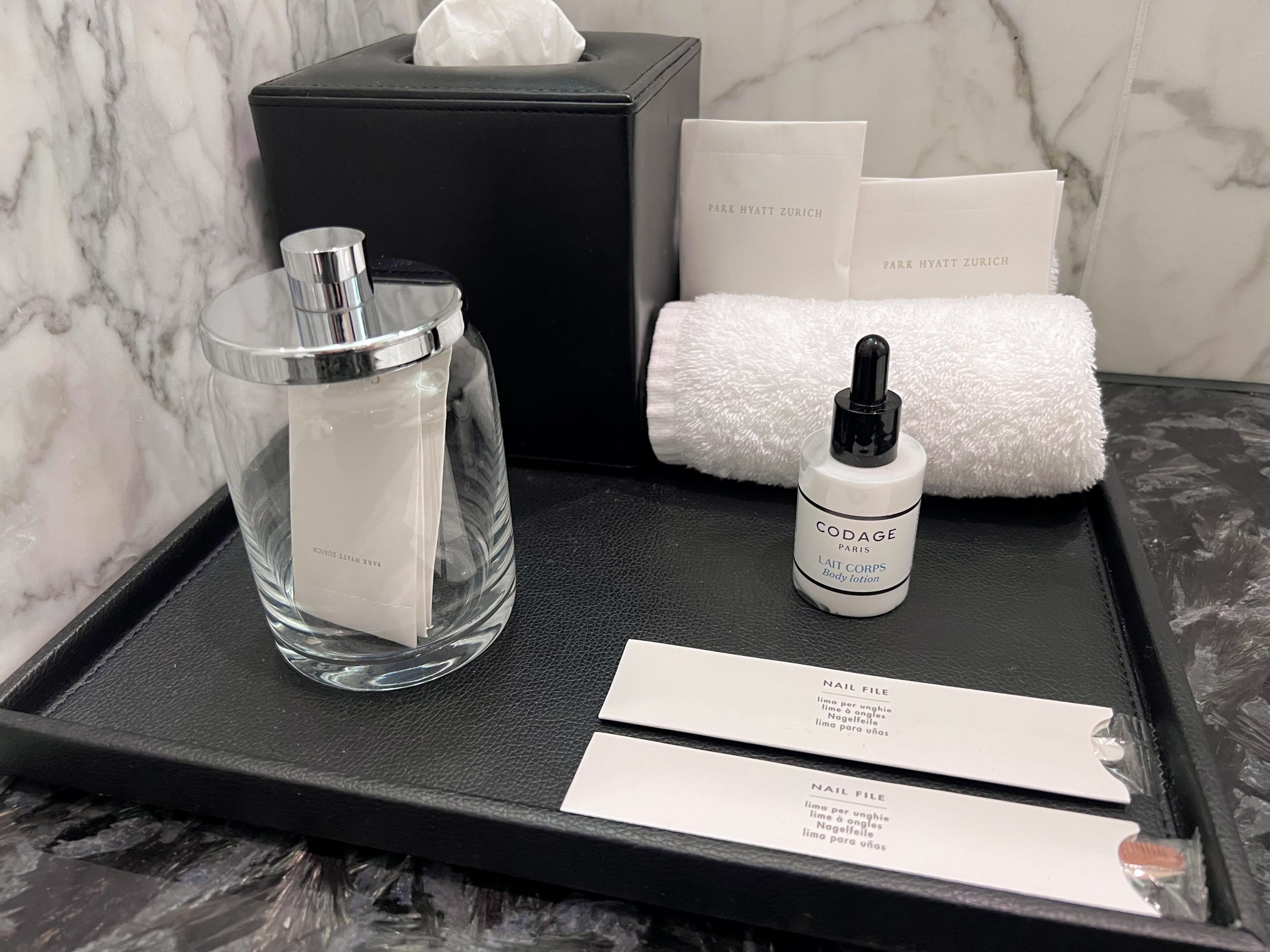 Park Hyatt Zurich bathroom amenities