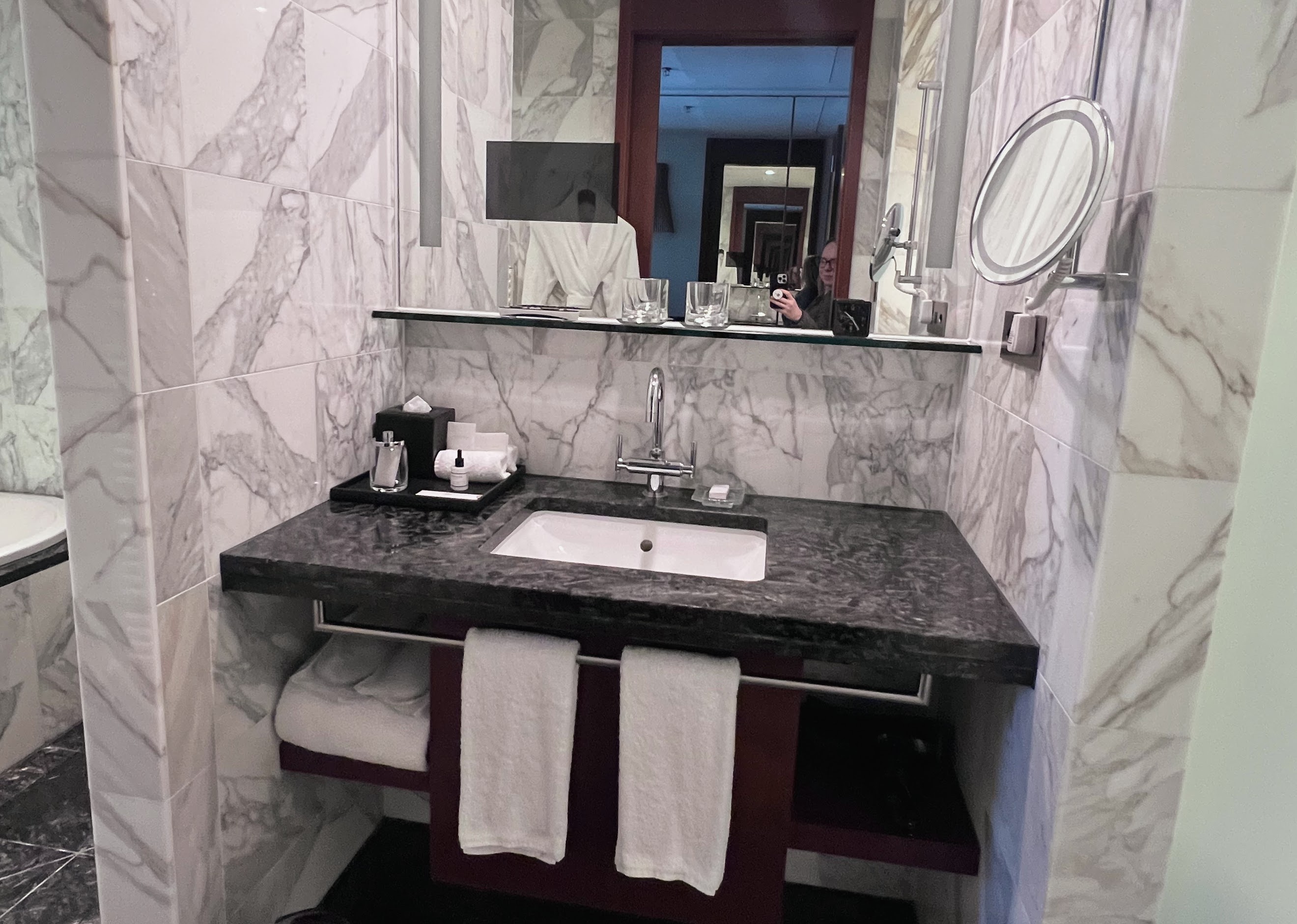 Park Hyatt Zurich bathroom mirror tv