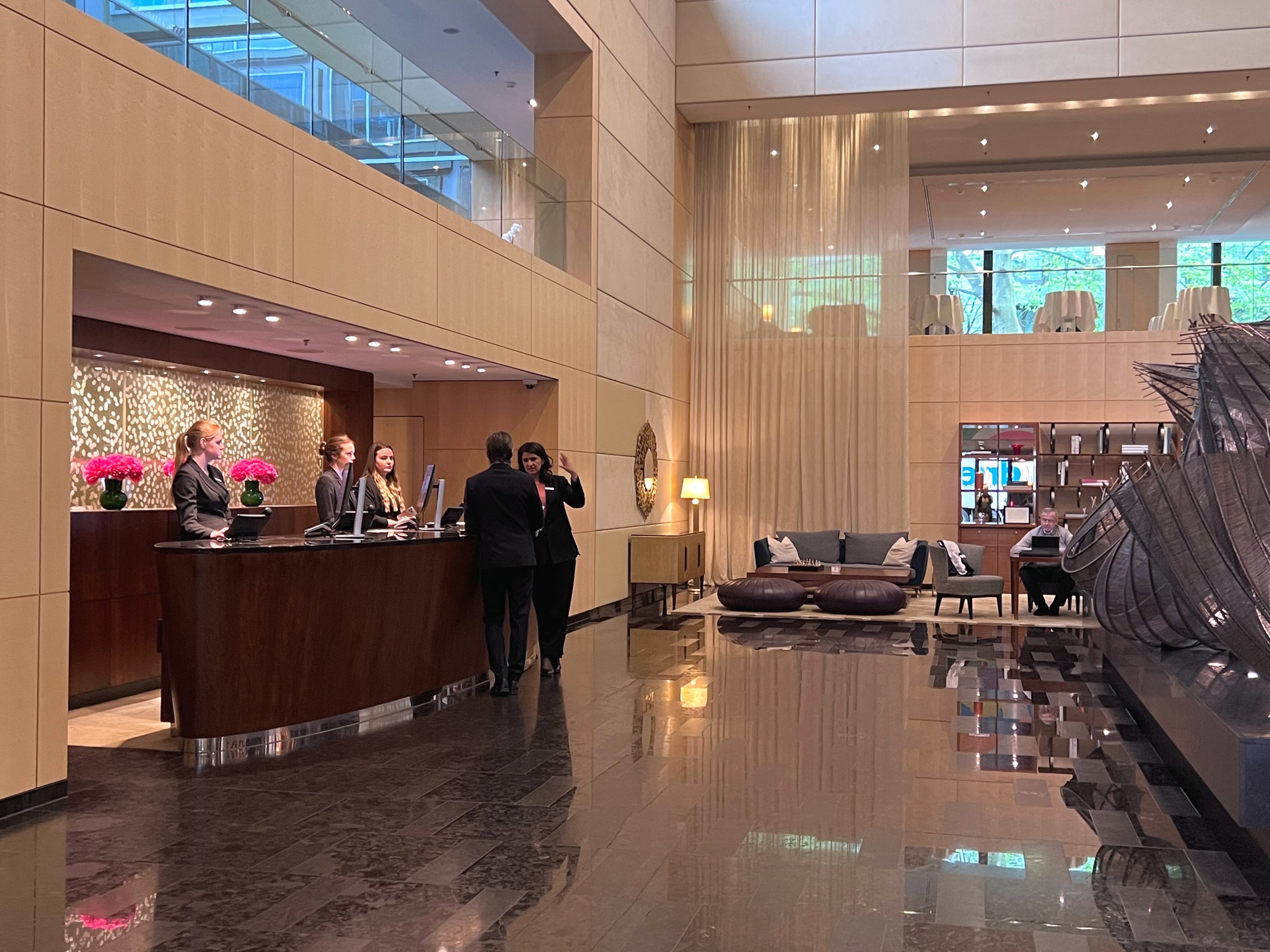 Park Hyatt Zurich check in desk