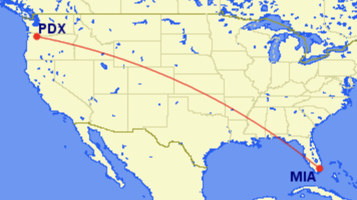 Portland to Miami with Alaska Airlines Portland to Miami with Alaska Airlines